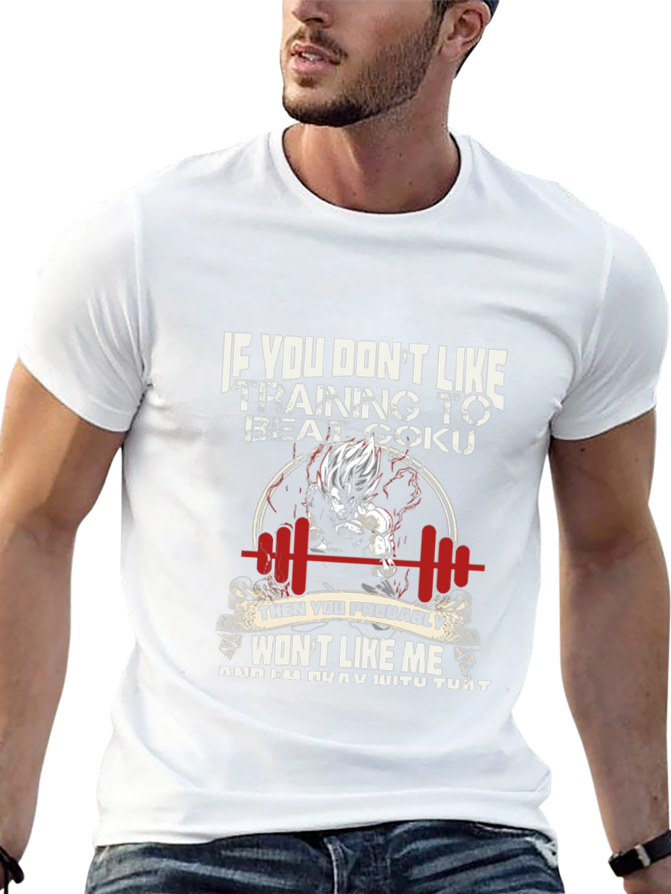 Goku Training Motivation T-Shirt Black
