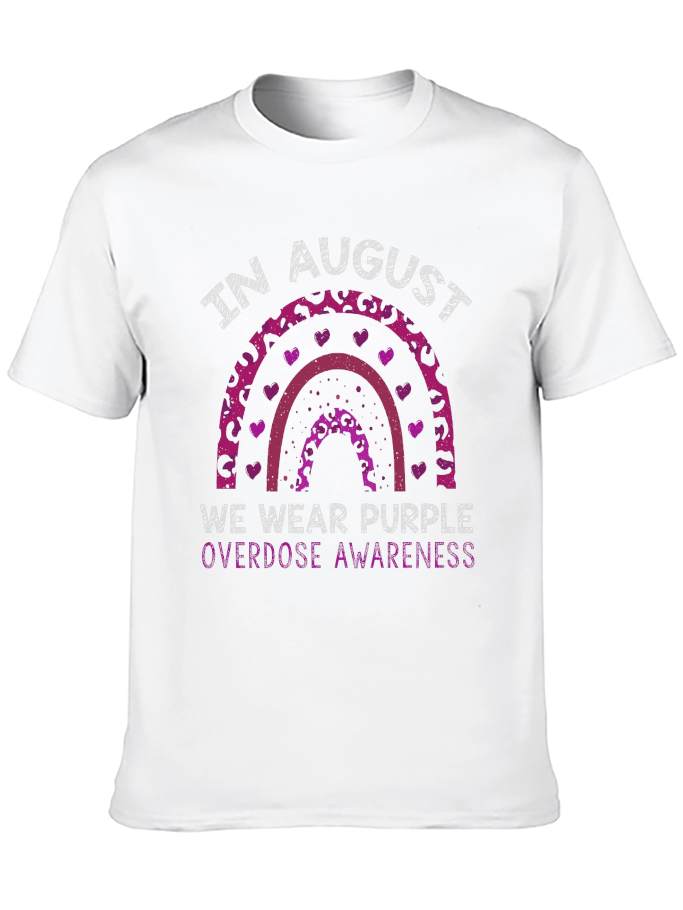 Purple Overdose Awareness Rainbow T-Shirt
