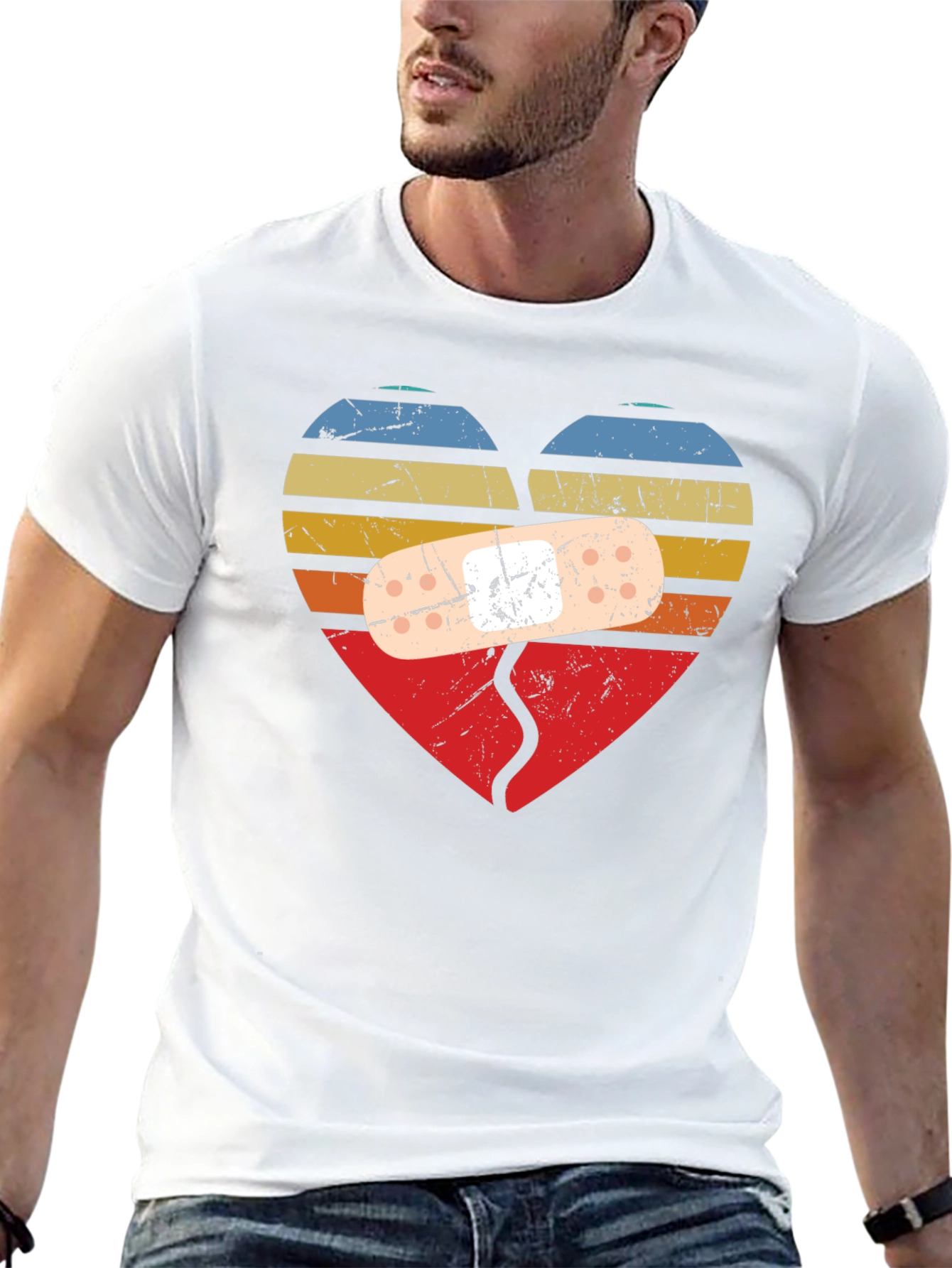 Broken Heart Bandage T-Shirt