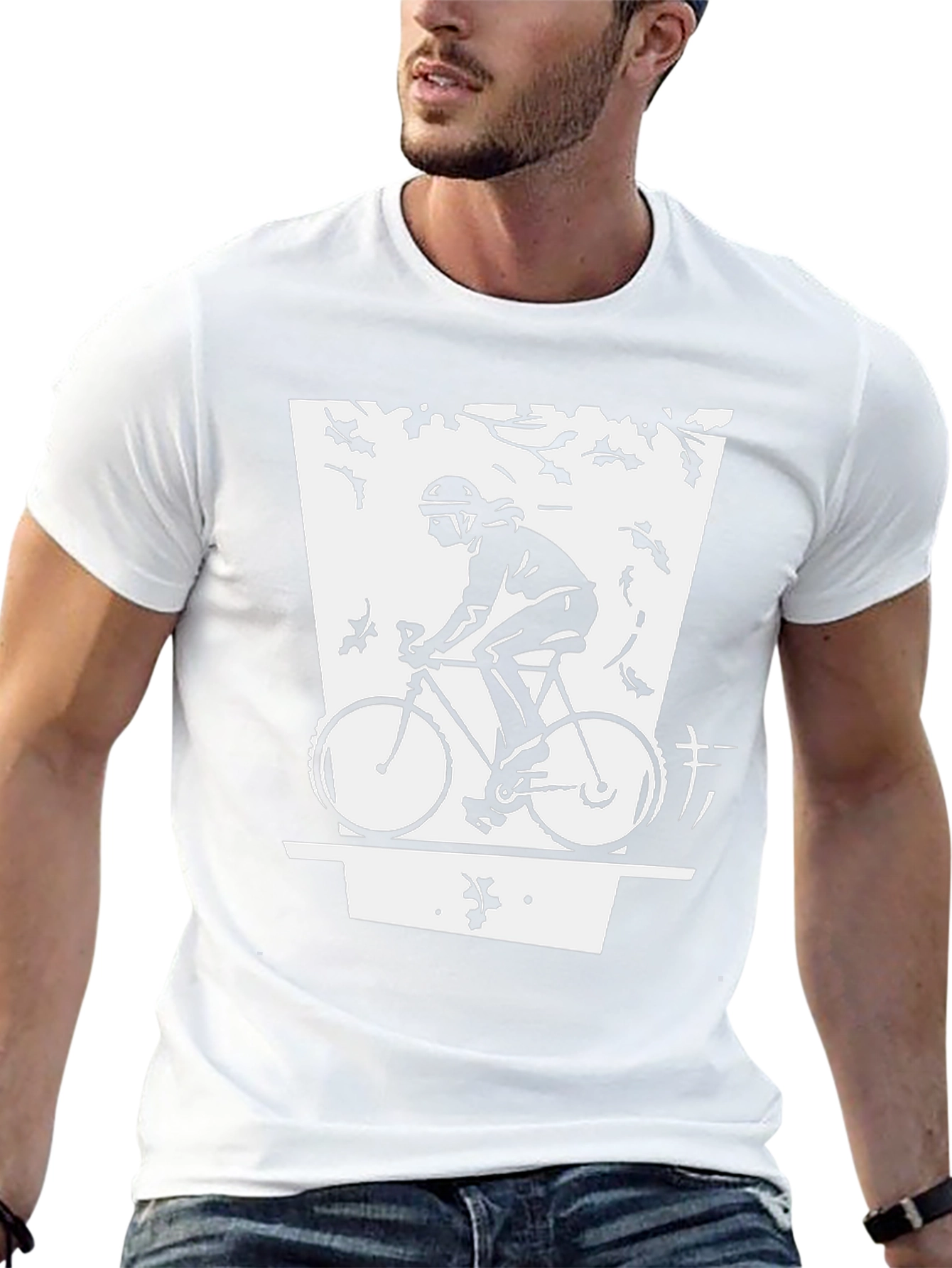 Cyclist Graphic Black T-Shirt - Urban Style