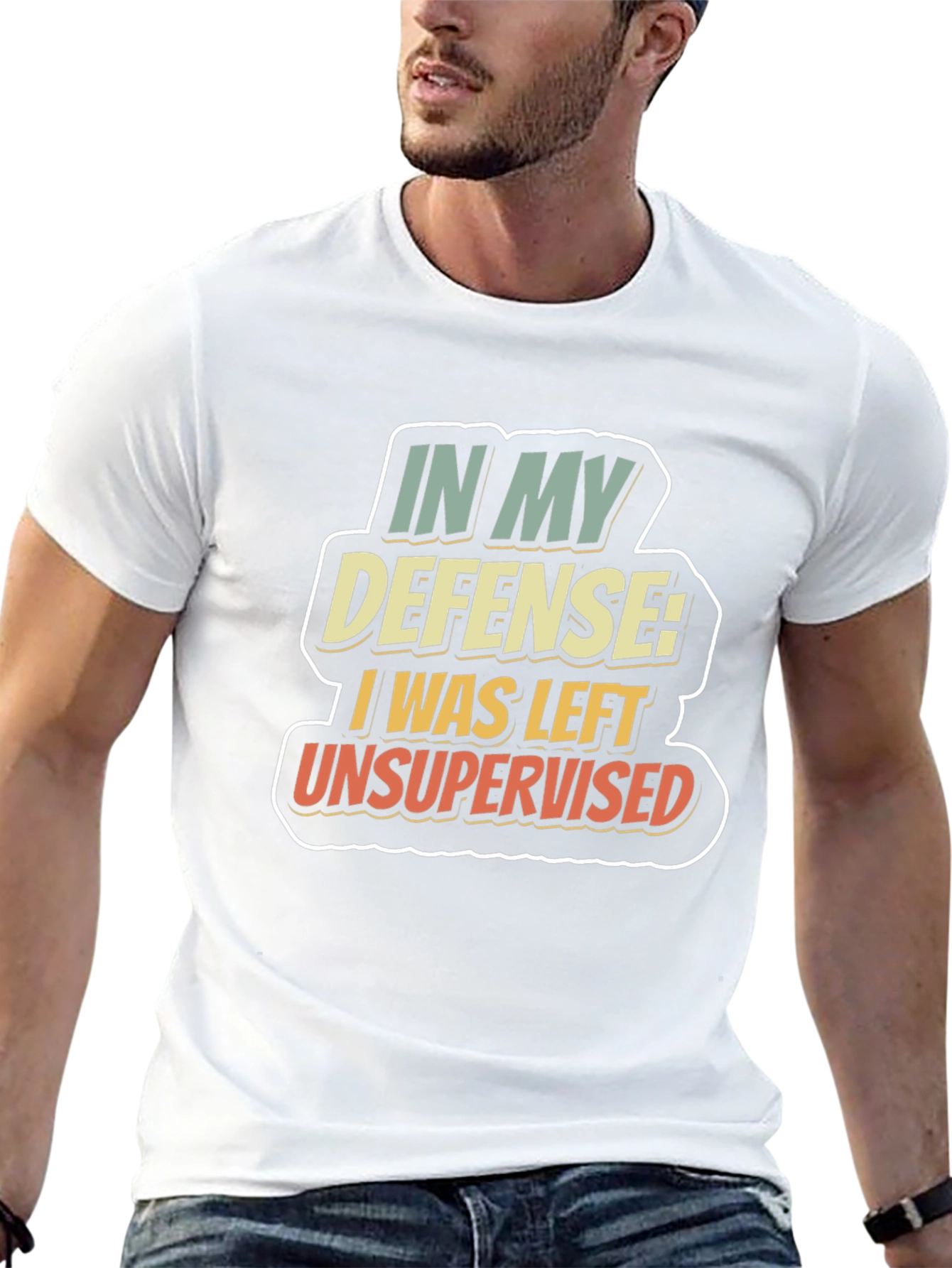 Funny In My Defense Graphic T-Shirt