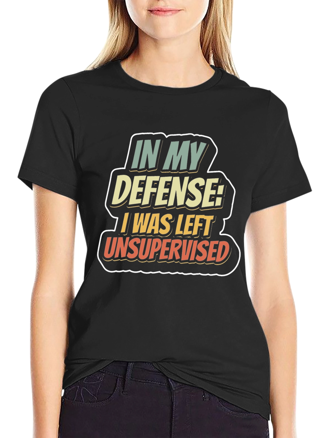 Funny In My Defense Graphic T-Shirt