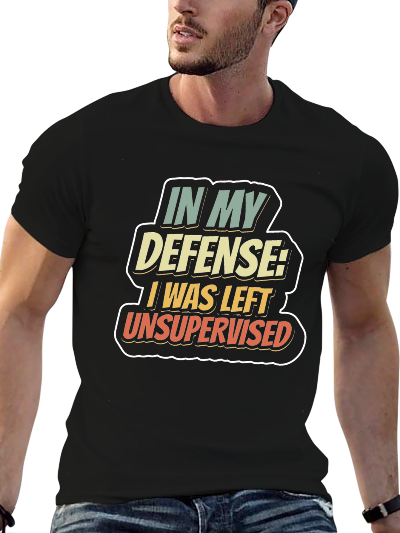 Funny In My Defense Graphic T-Shirt