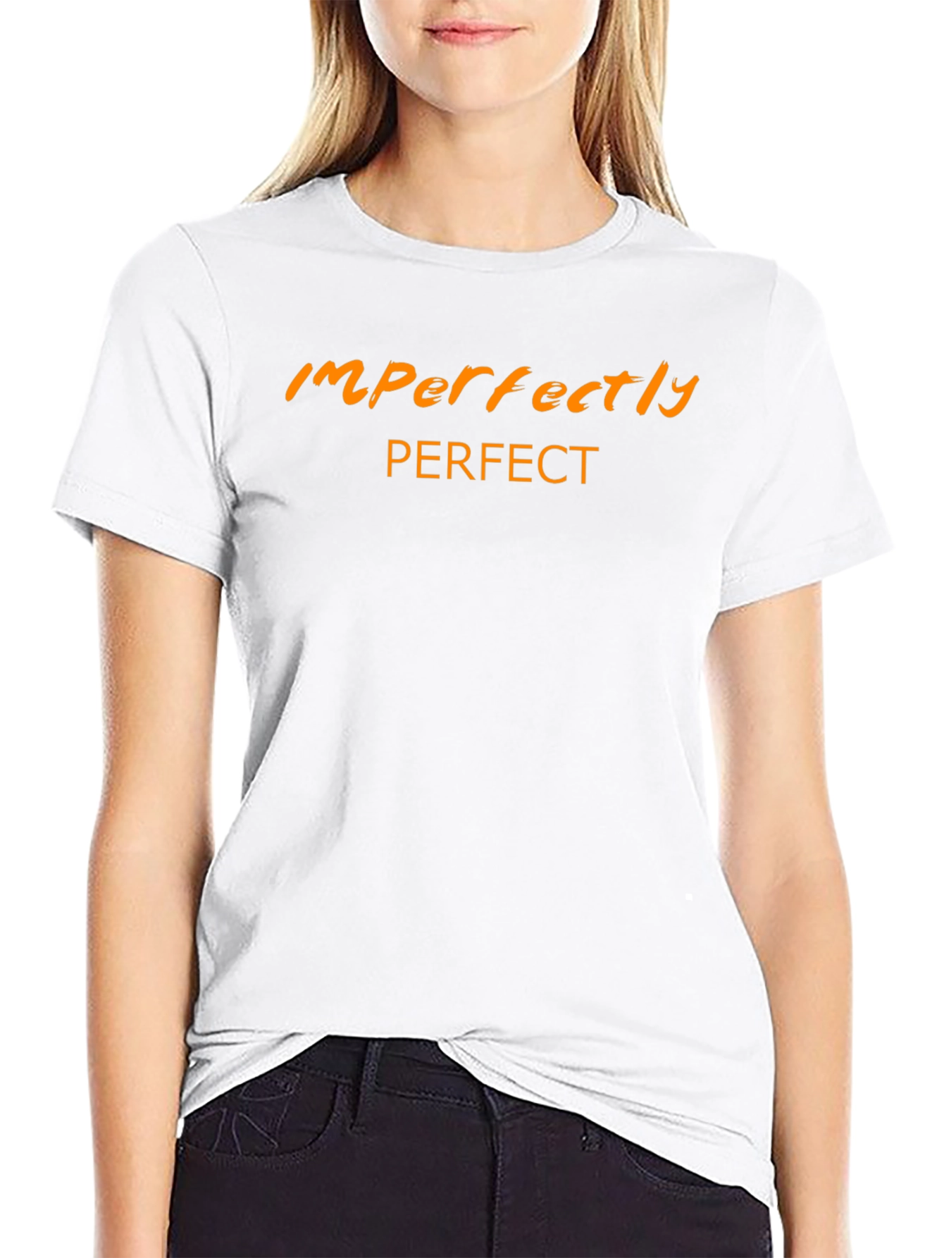 Imperfectly Perfect Black Graphic Tee