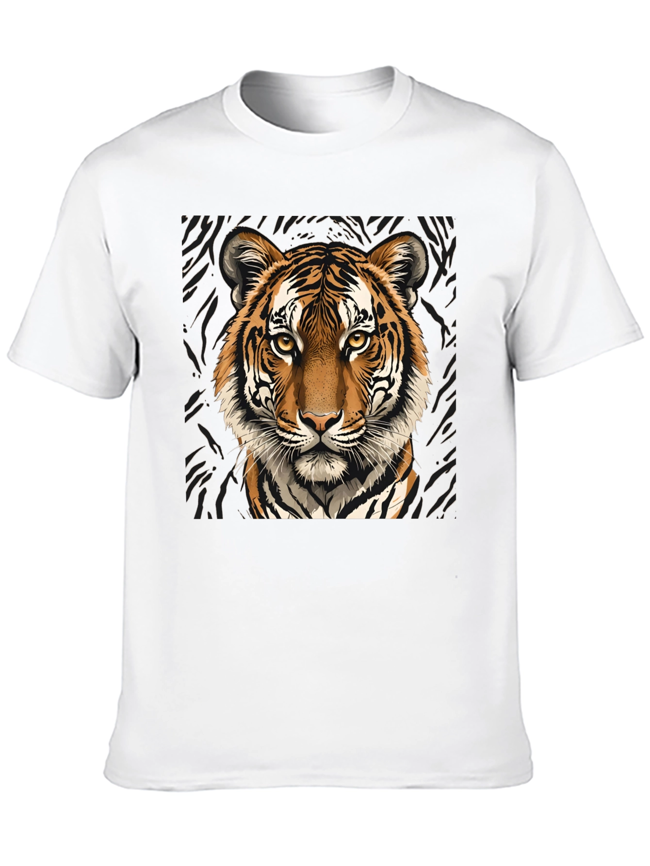 Tiger Graphic Tee - Bold Animal Print T-Shirt