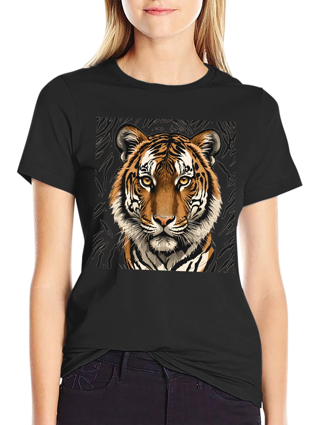 Tiger Graphic Tee - Bold Animal Print T-Shirt