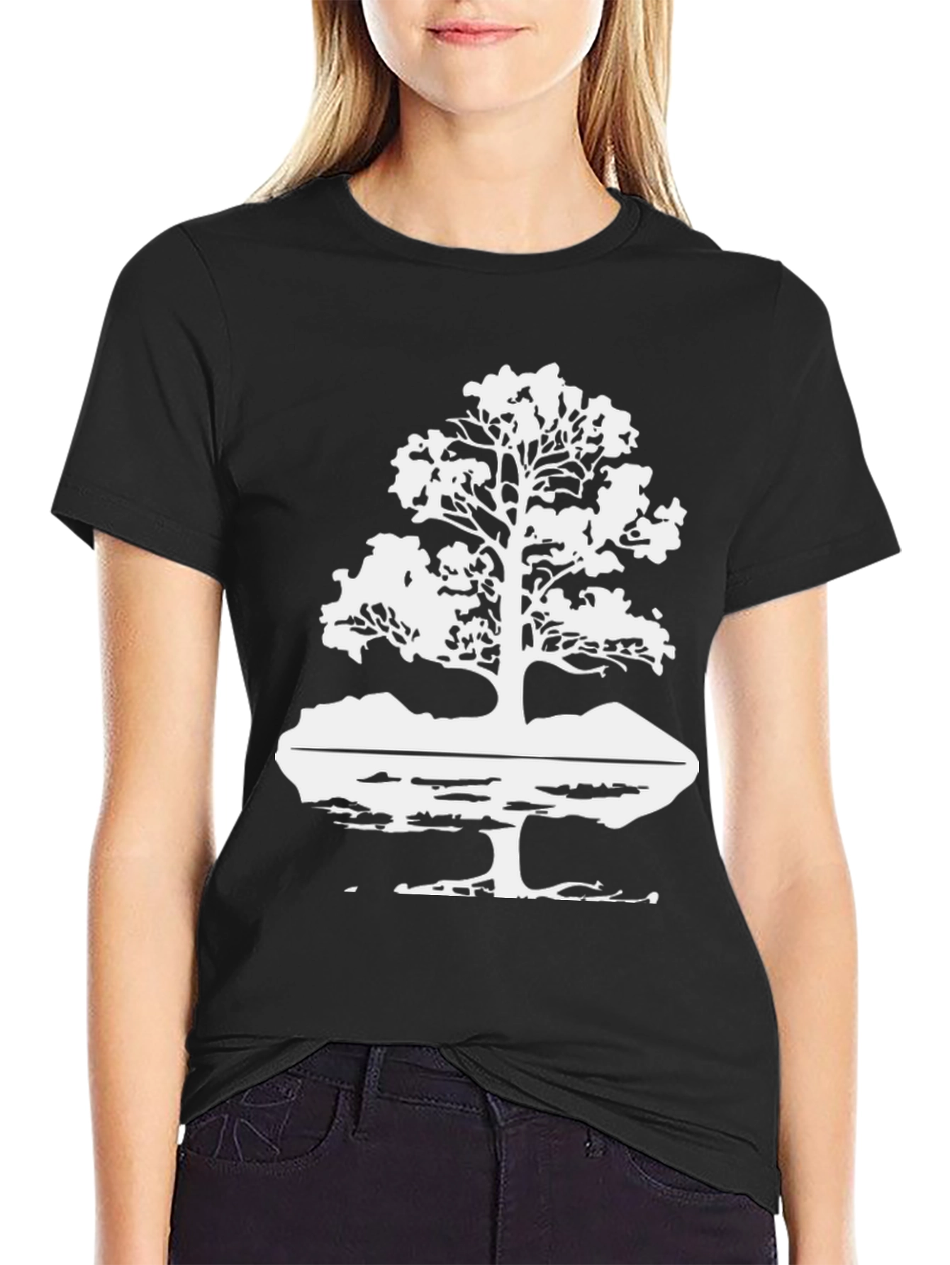 Tree Graphic Black T-Shirt