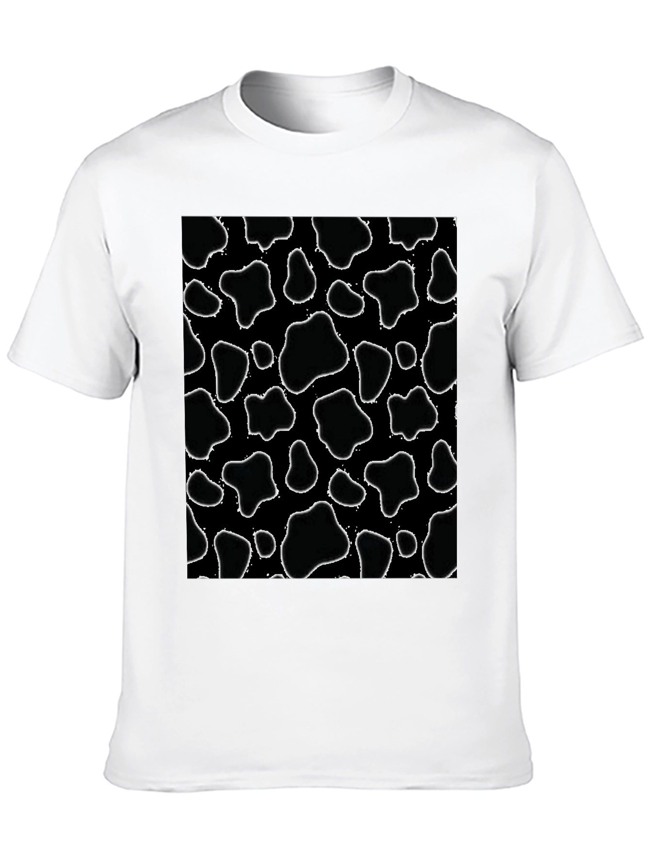 Cow Print Black T-Shirt