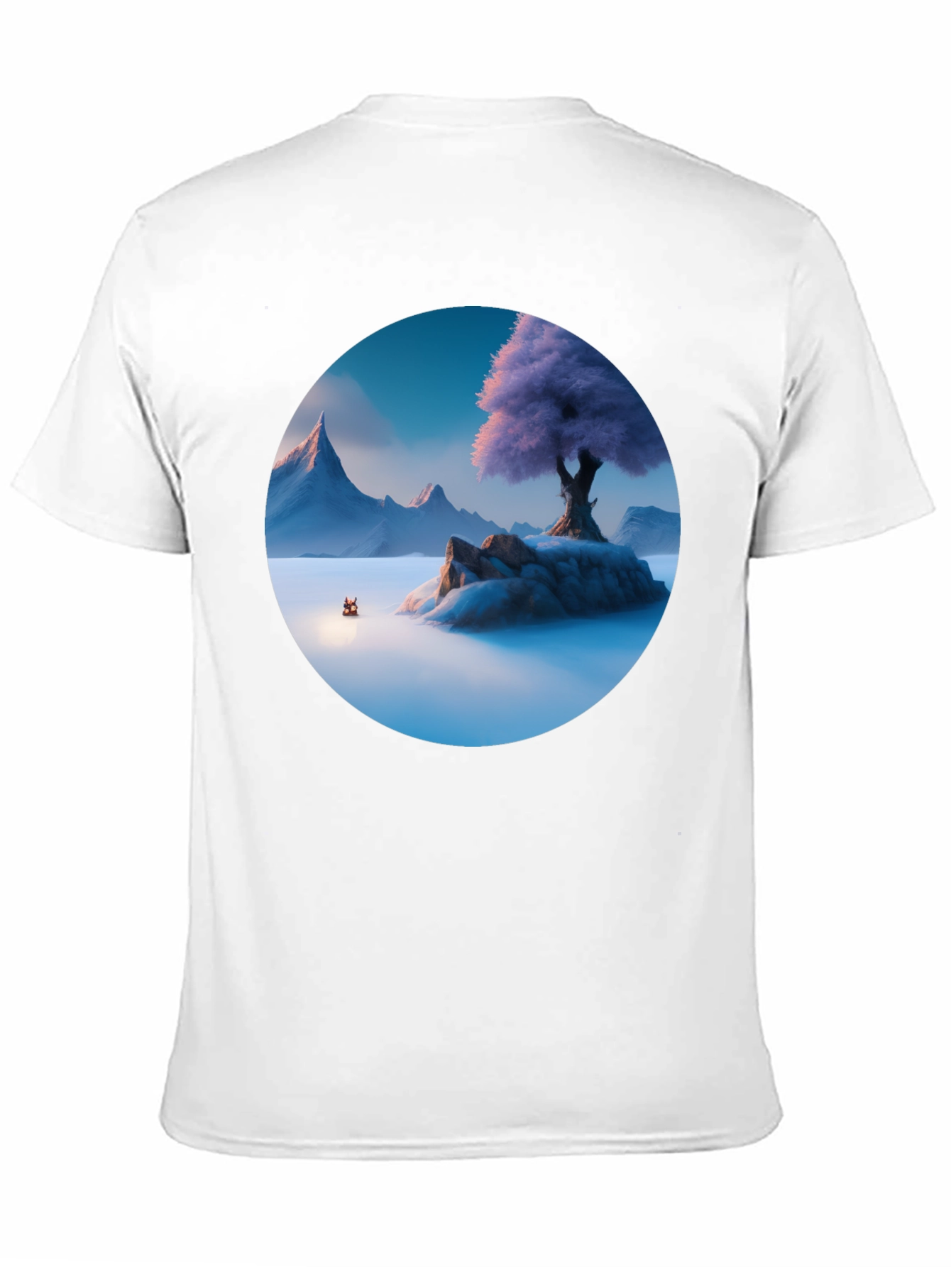 Mystic Isle Graphic Tee - Mens Black T-Shirt
