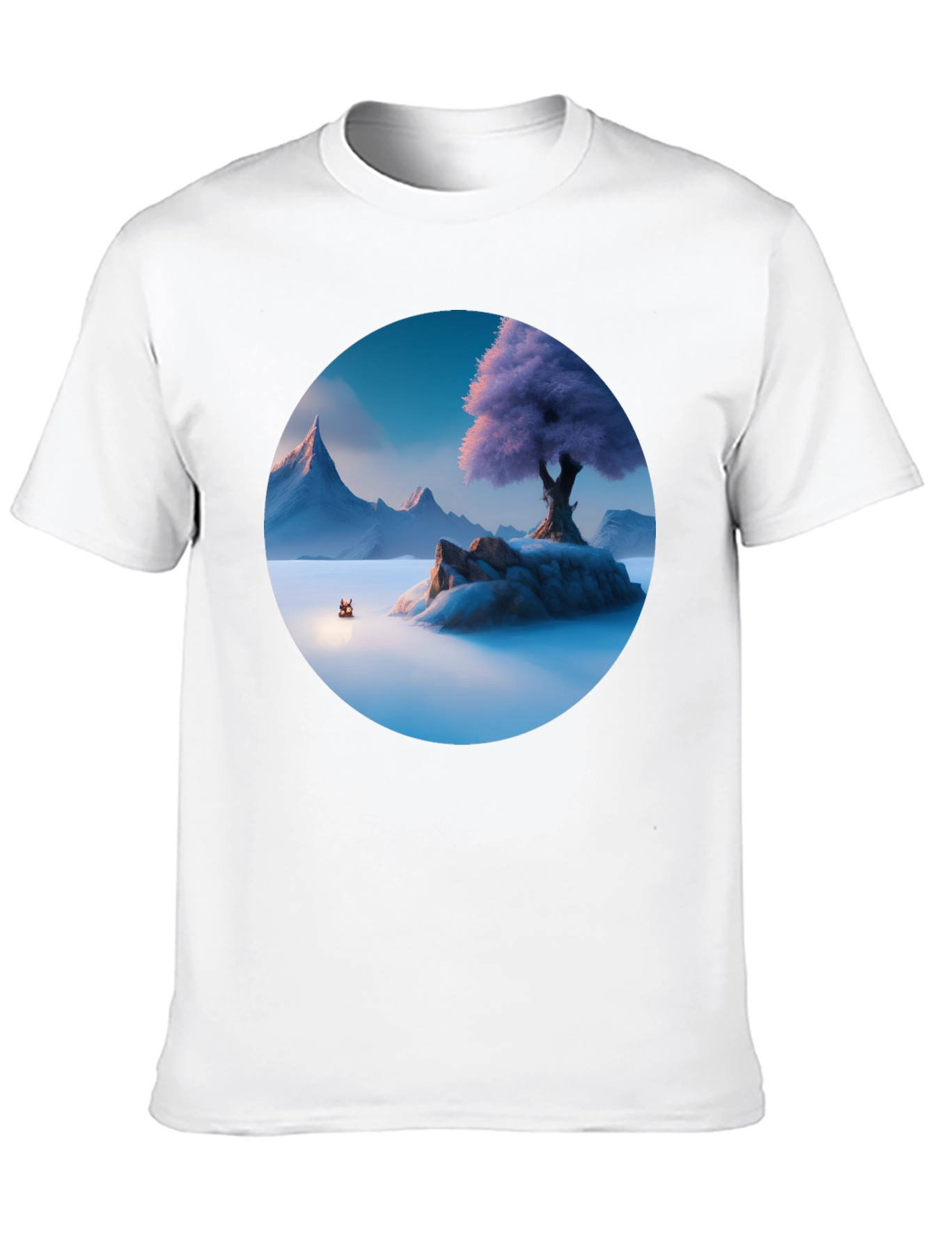 Mystic Isle Graphic Tee - Mens Black T-Shirt