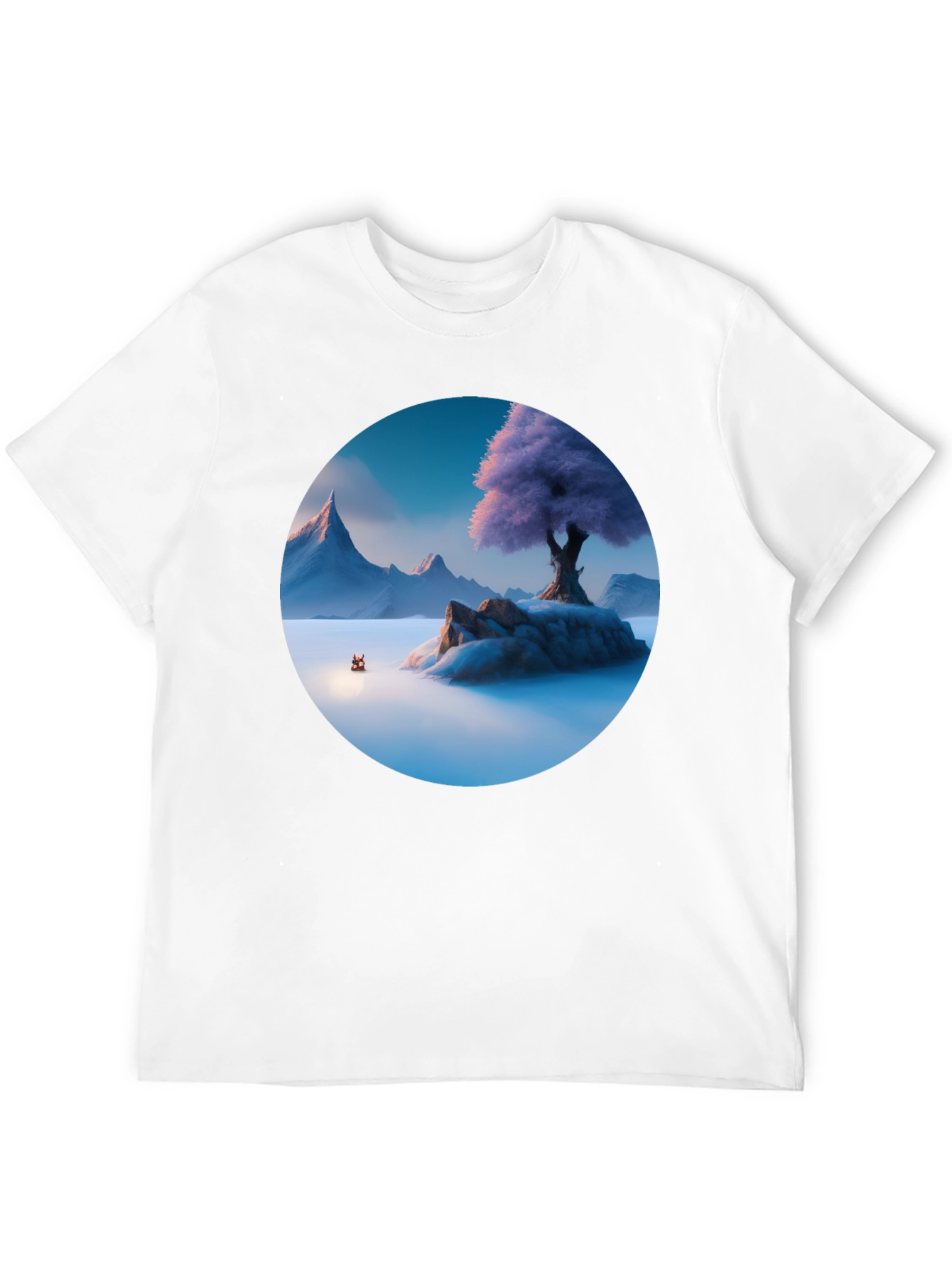 Mystic Isle Graphic Tee - Mens Black T-Shirt