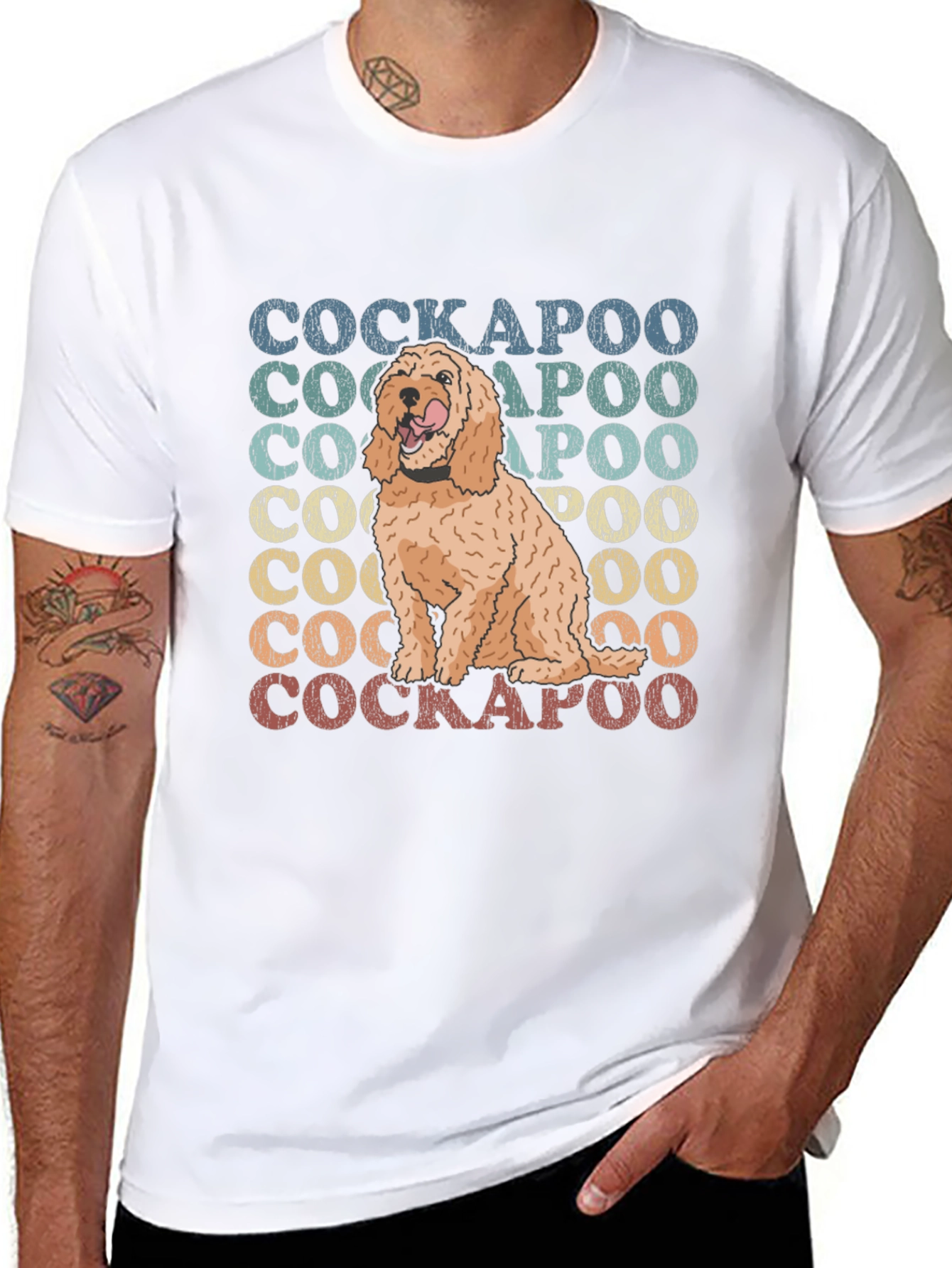 Retro Cockapoo Dog Lover T-Shirt