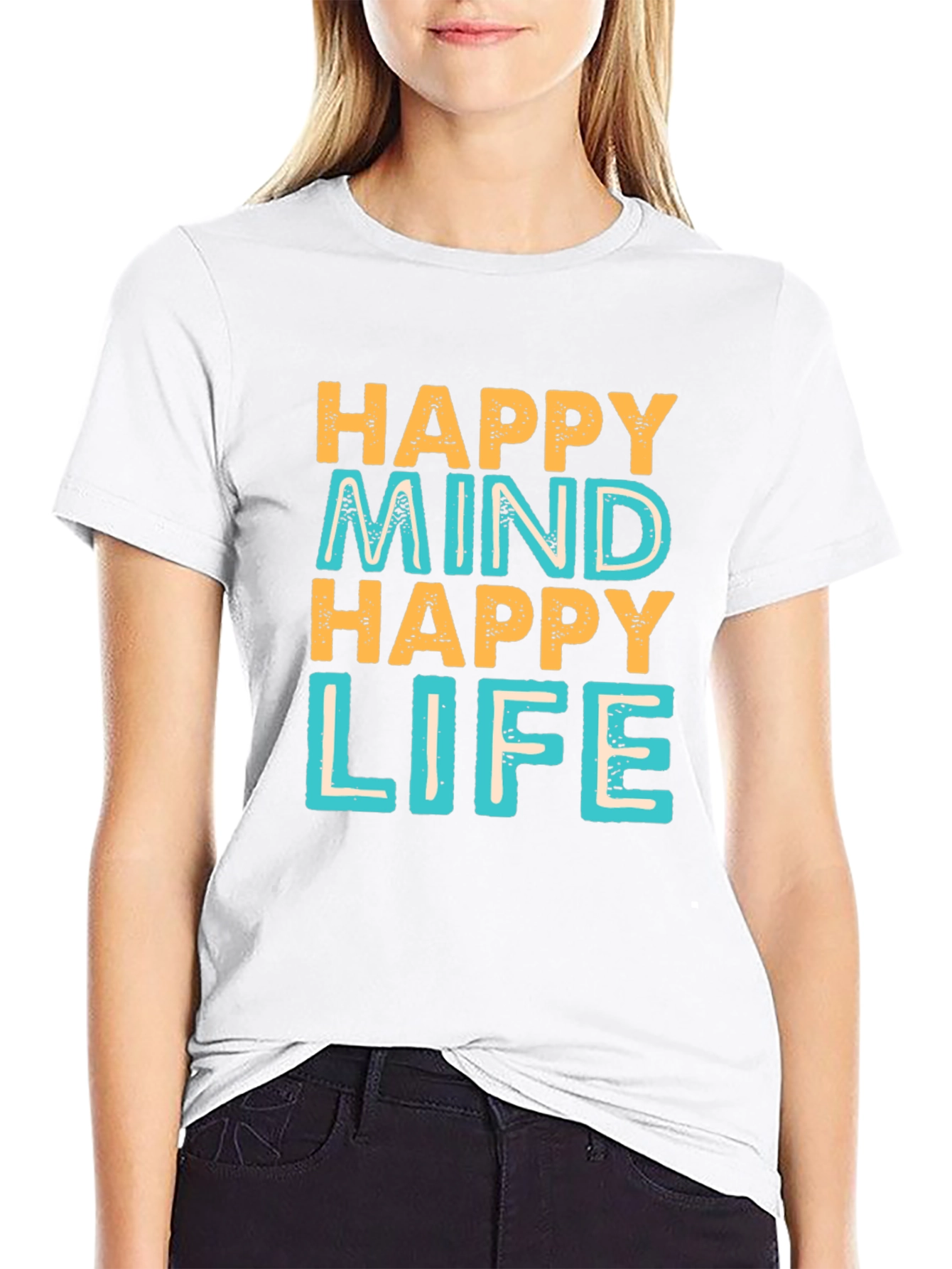 Happy Mind Happy Life Graphic Tee