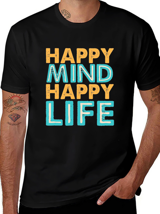 Happy Mind Happy Life Graphic Tee