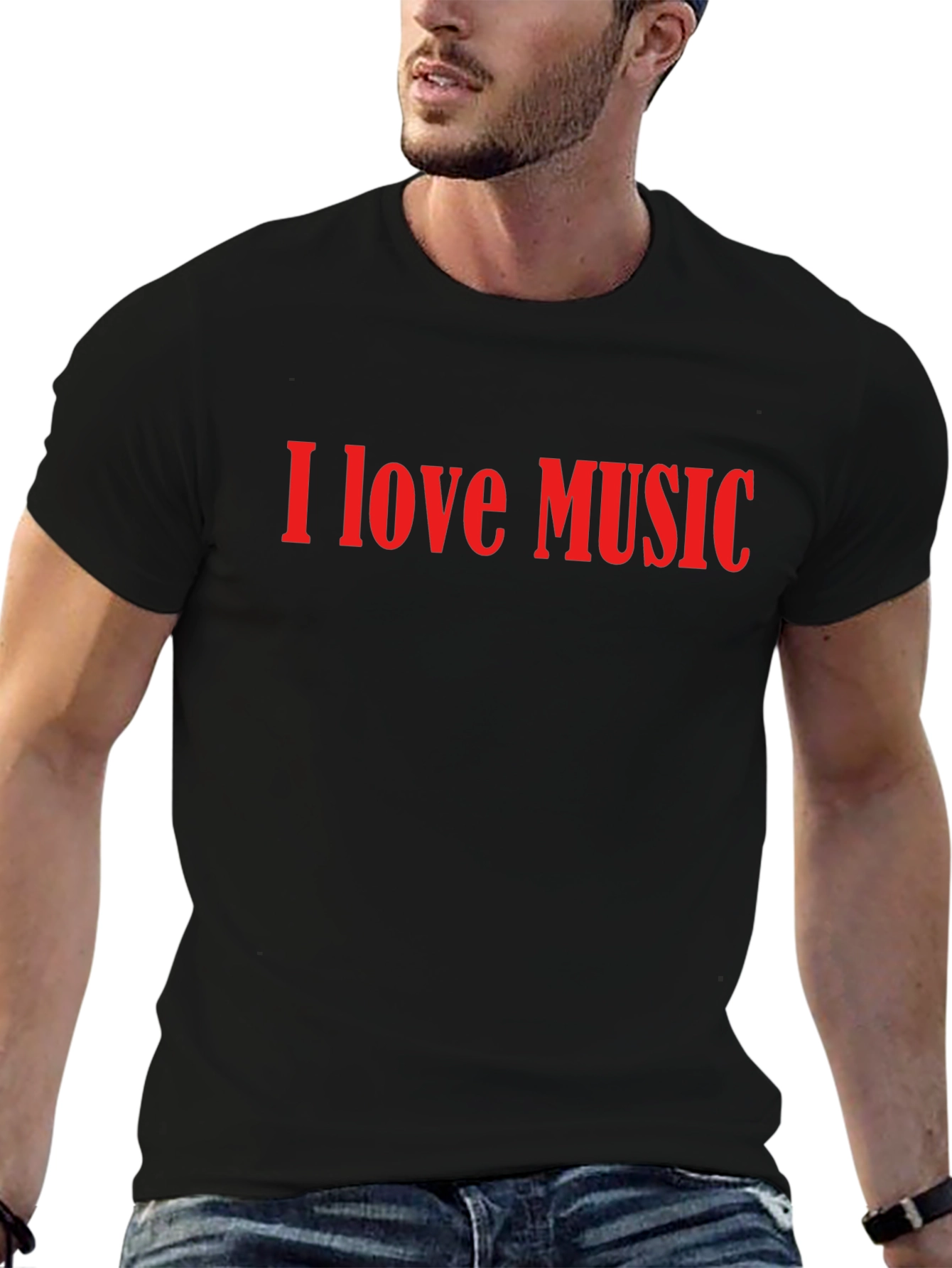 I Love Music Graphic Tee