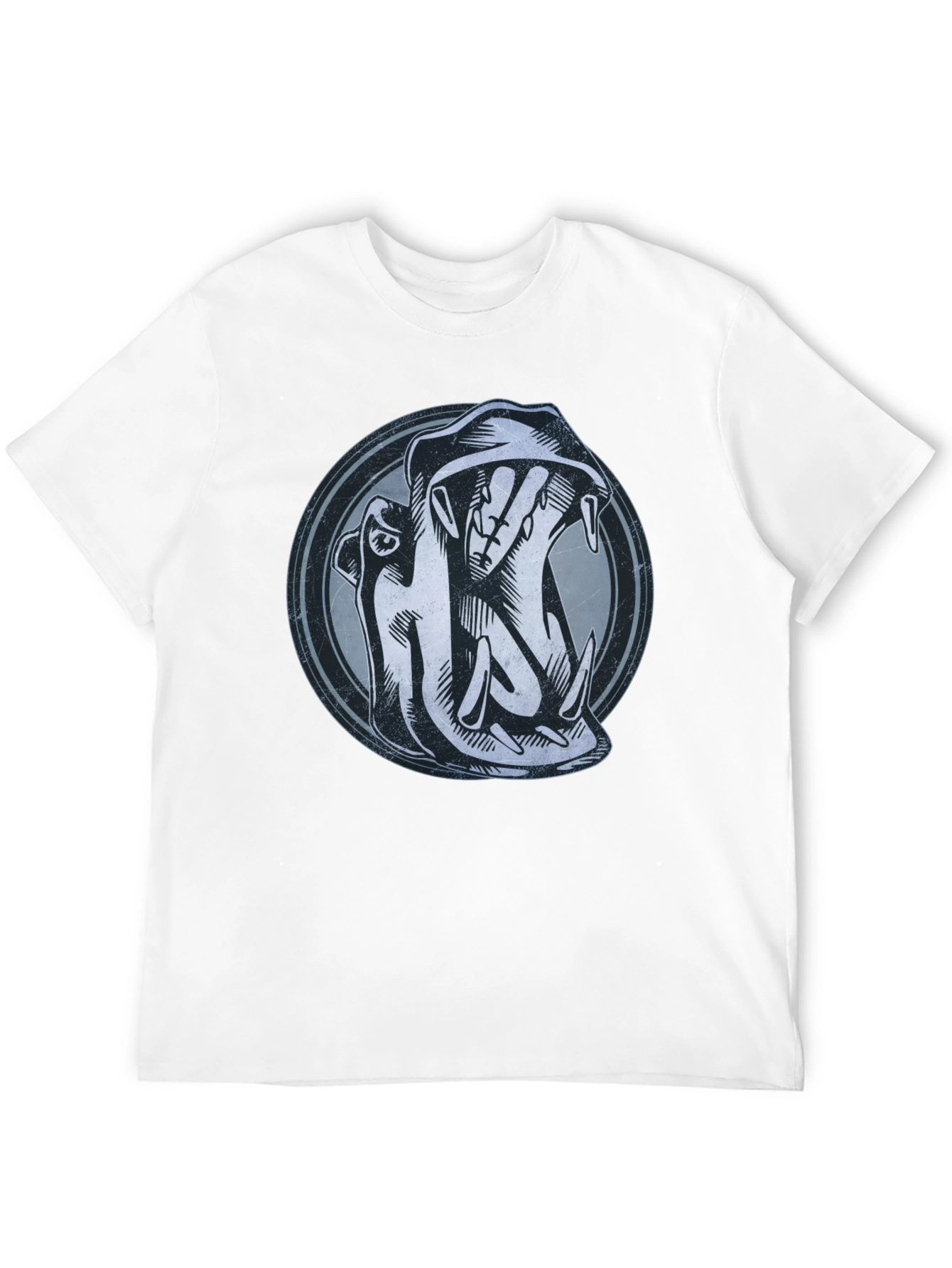 Hippo Graphic Print Black T-Shirt