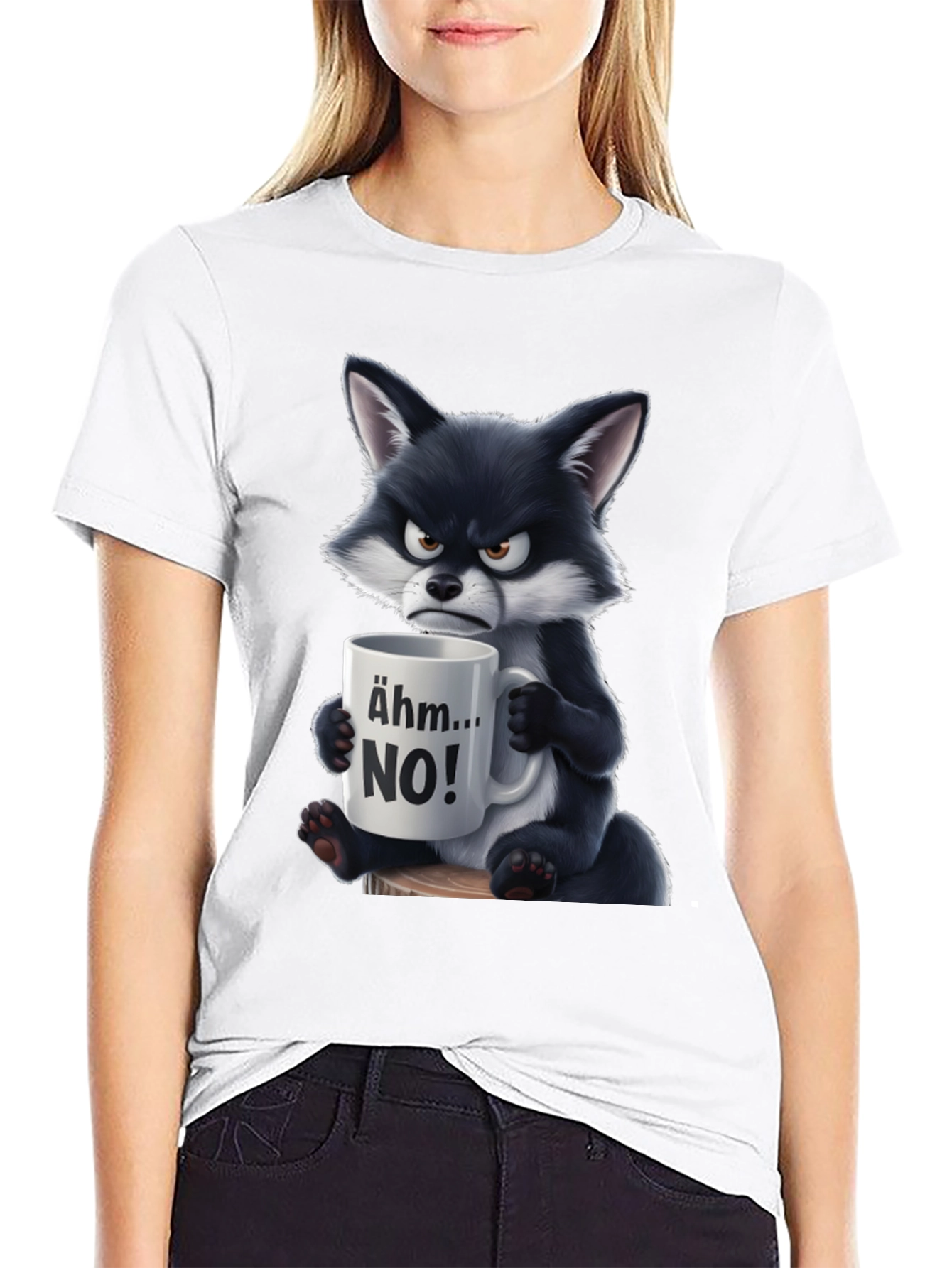 Grumpy Fox Ahm...NO! Graphic T-Shirt