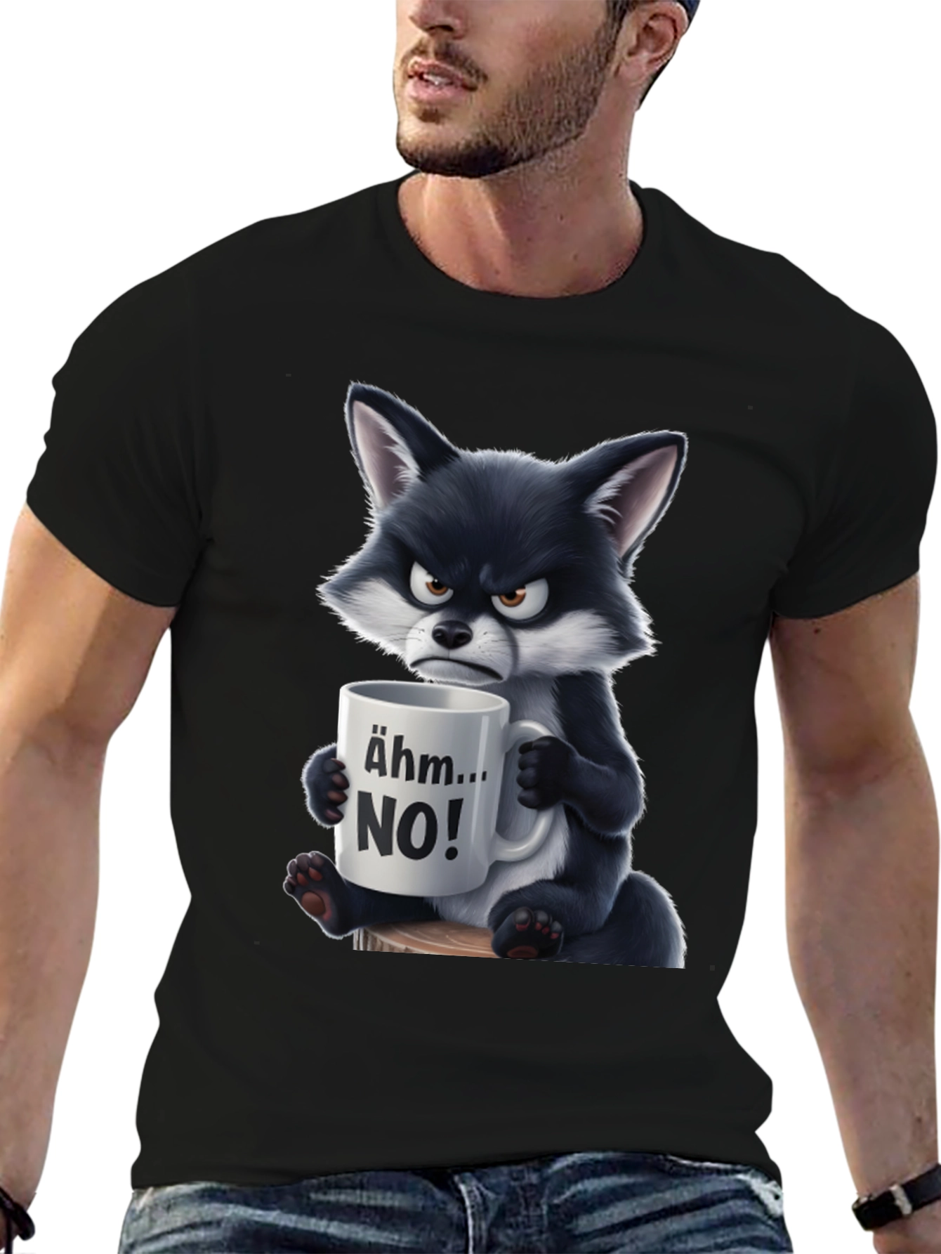 Grumpy Fox Ahm...NO! Graphic T-Shirt
