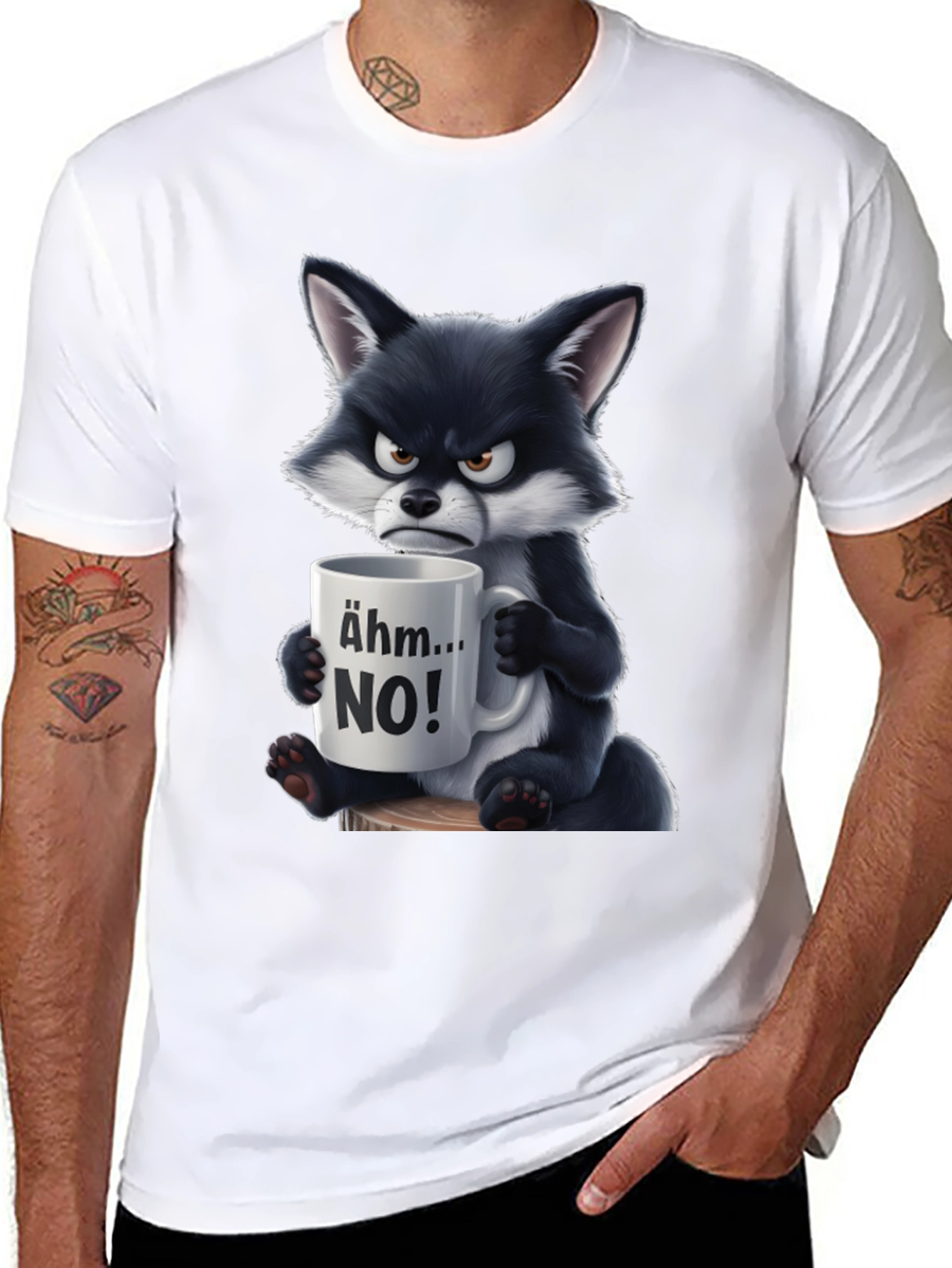 Grumpy Fox Ahm...NO! Graphic T-Shirt