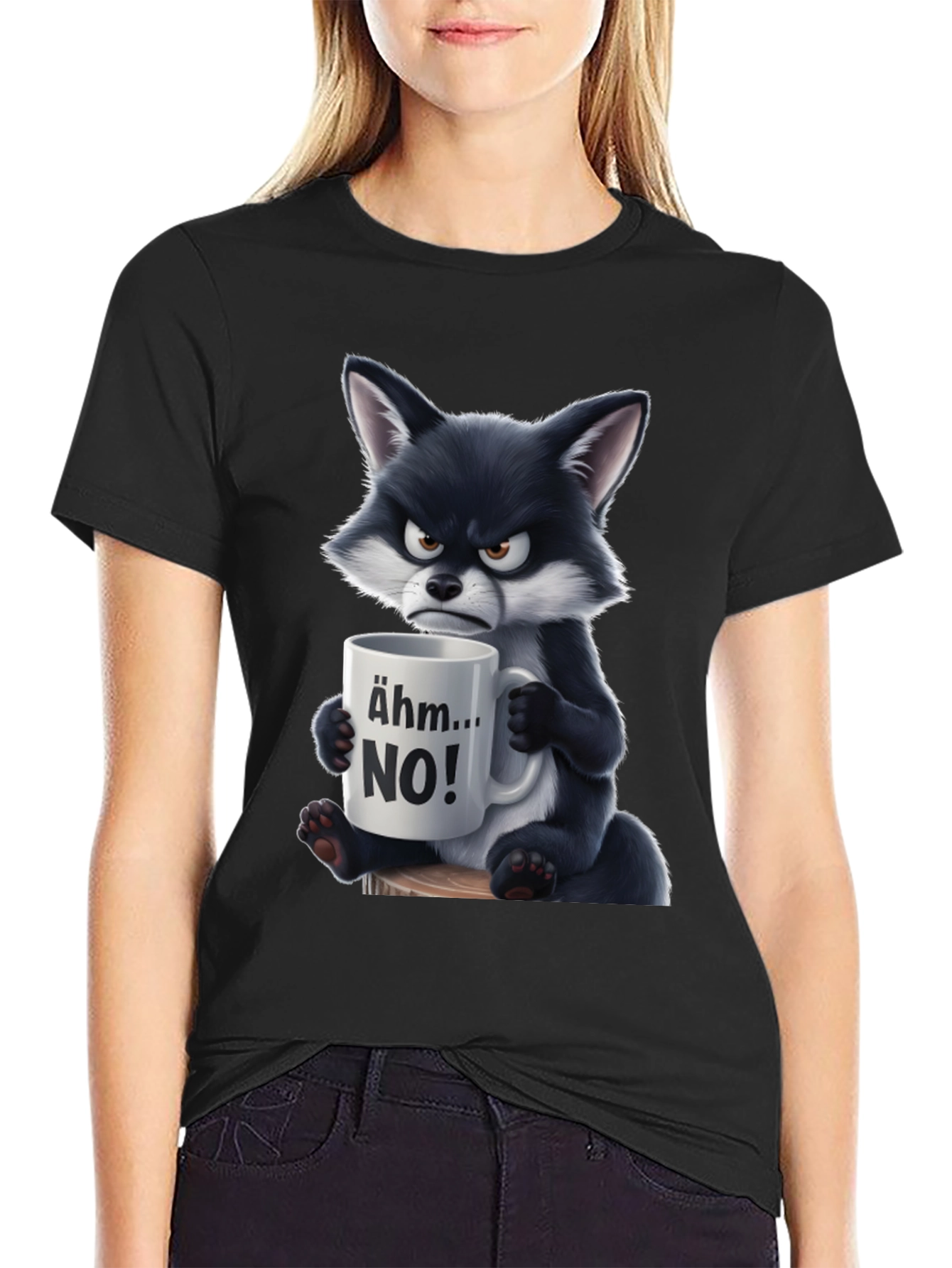 Grumpy Fox Ahm...NO! Graphic T-Shirt