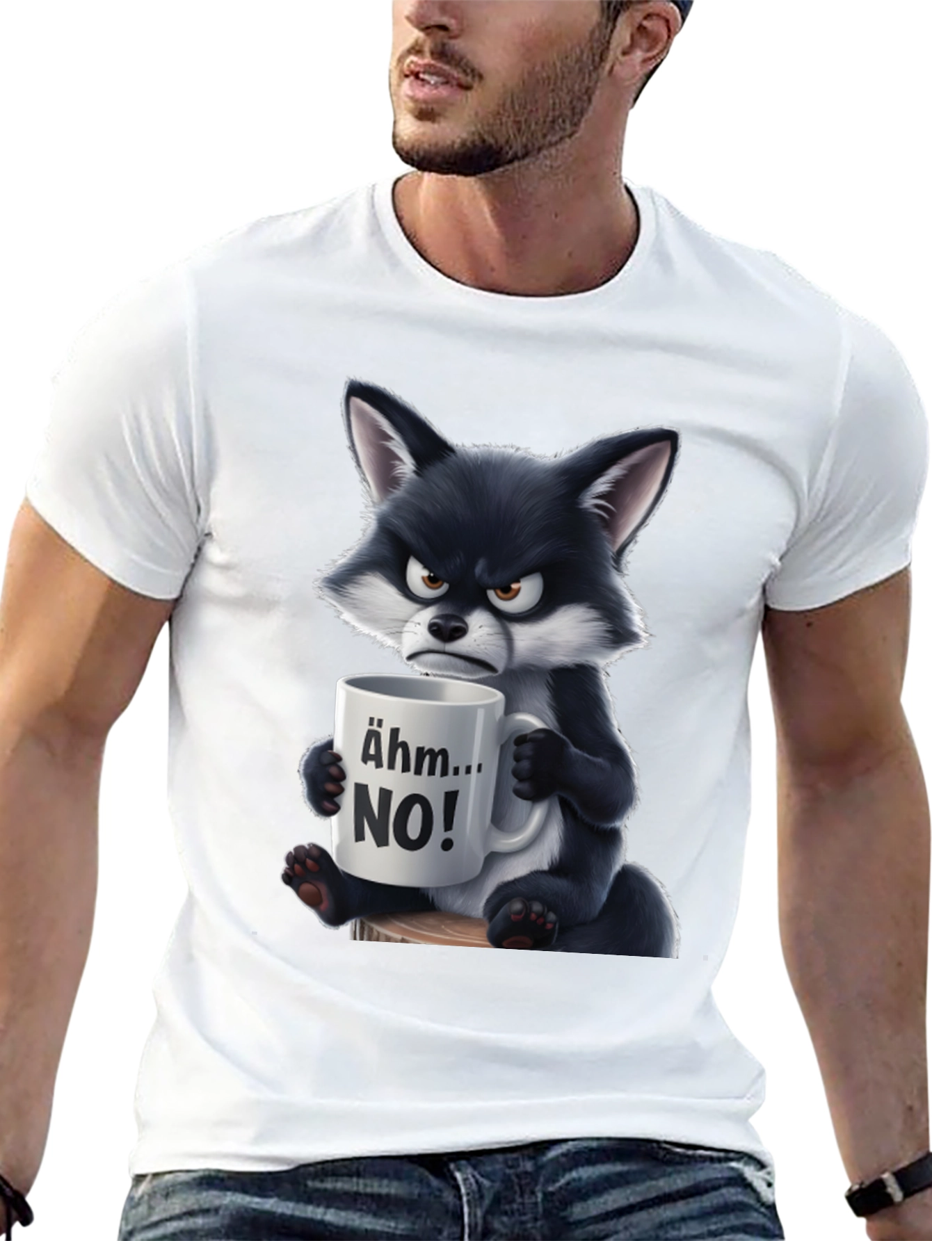 Grumpy Fox Ahm...NO! Graphic T-Shirt