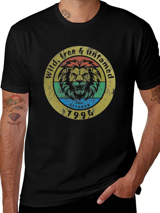 Wild Free Untamed Lion Graphic Tee - Born in 1994