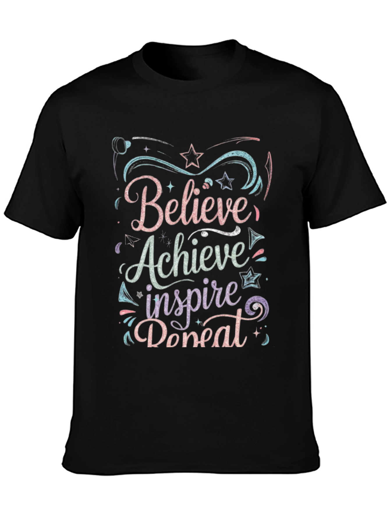 Believe Achieve Inspire Donate Graphic Tee