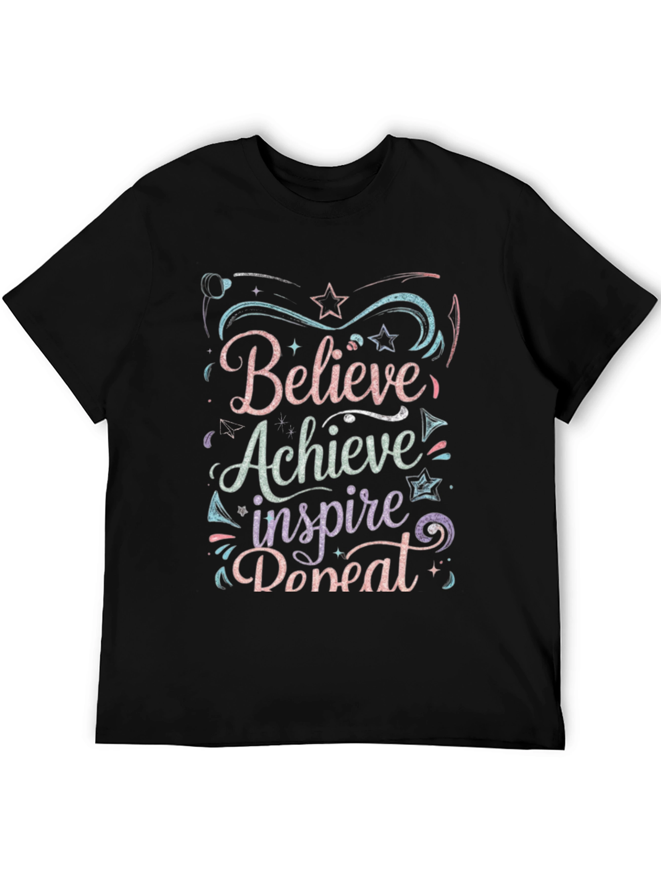 Believe Achieve Inspire Donate Graphic Tee