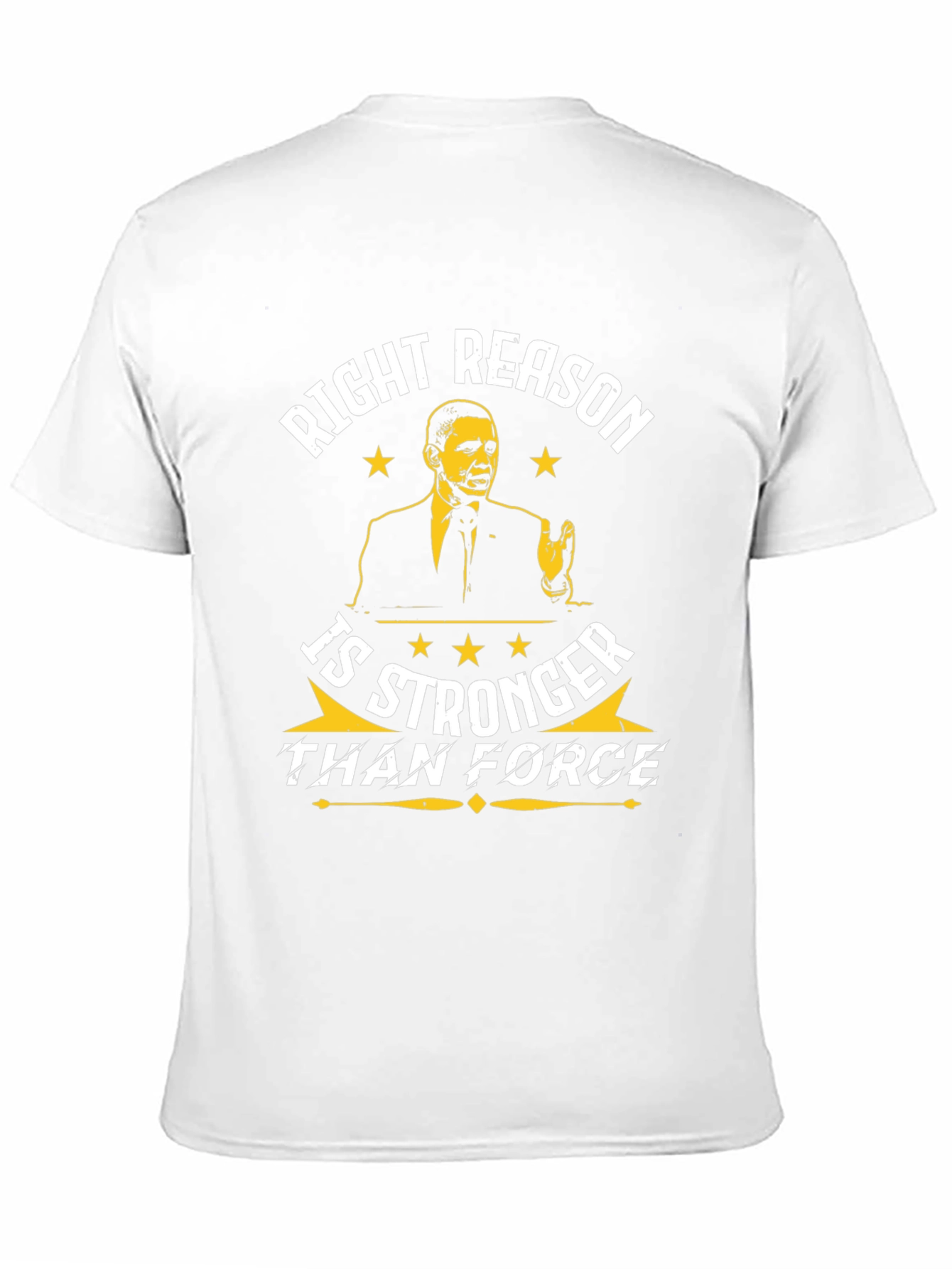 Obama Right Reason Graphic Print Black T-Shirt