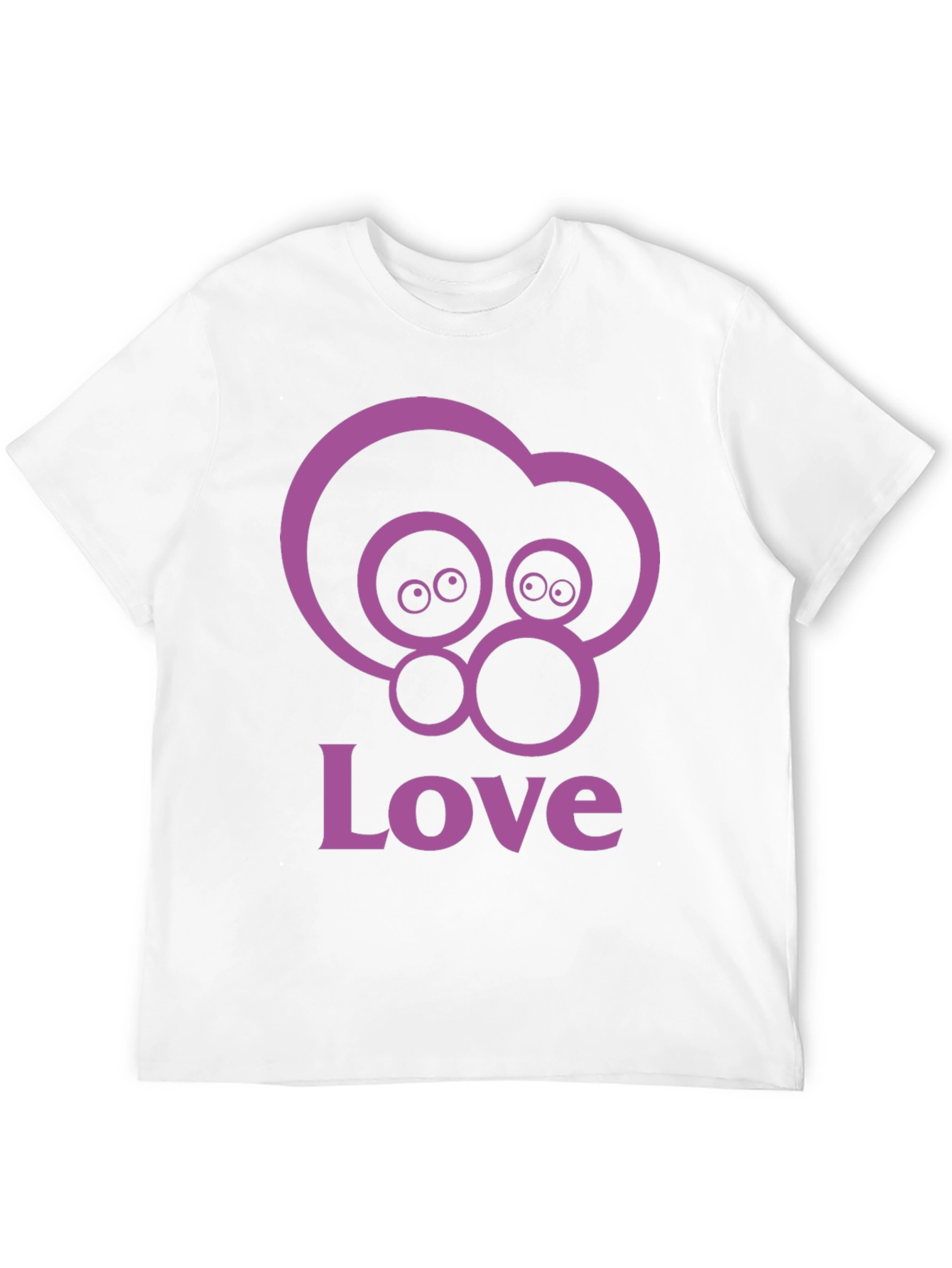 Love Eyes Graphic Black T-Shirt