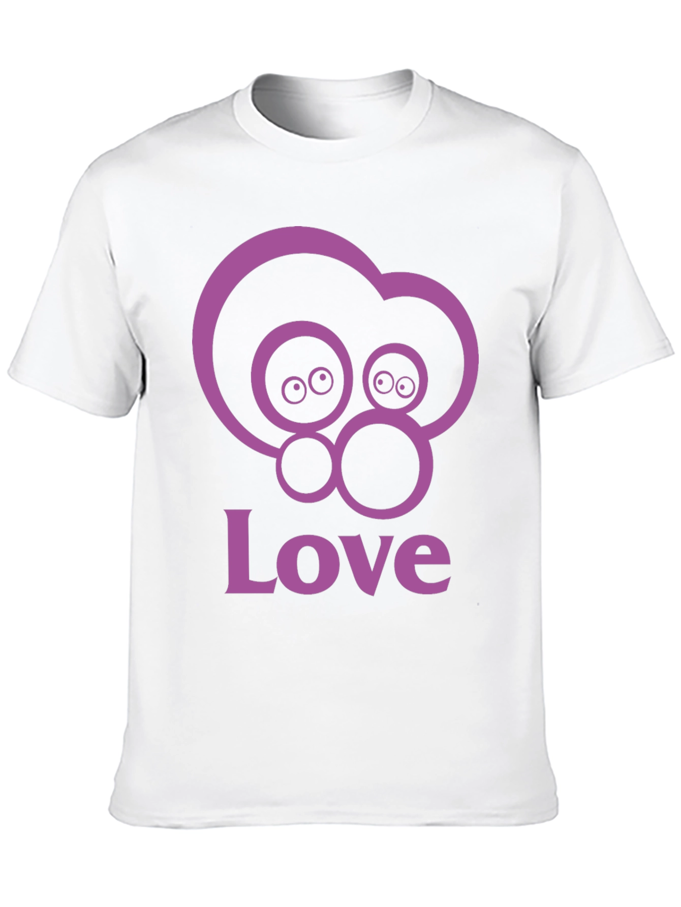 Love Eyes Graphic Black T-Shirt