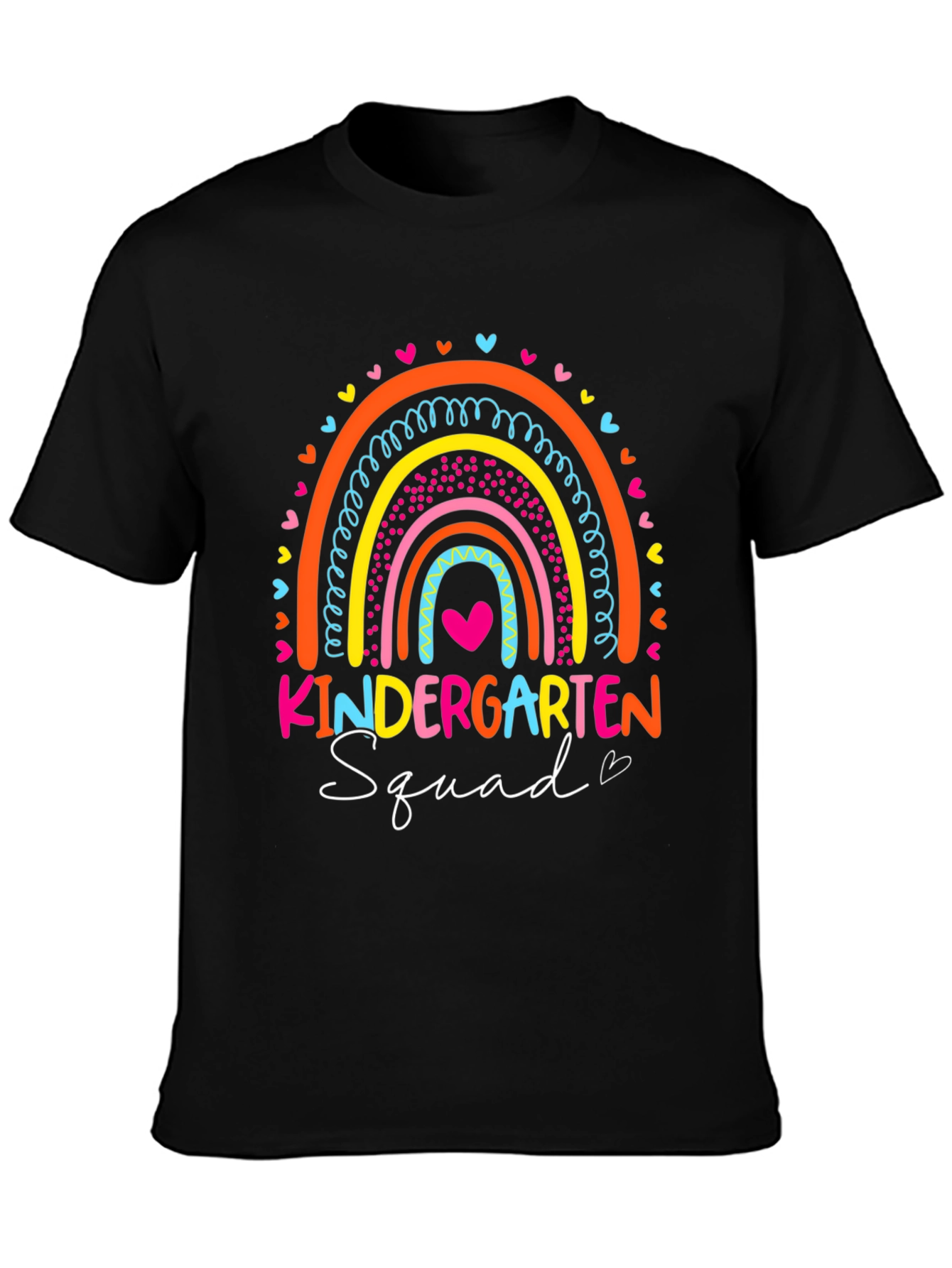Kindergarten Squad Rainbow Graphic T-Shirt
