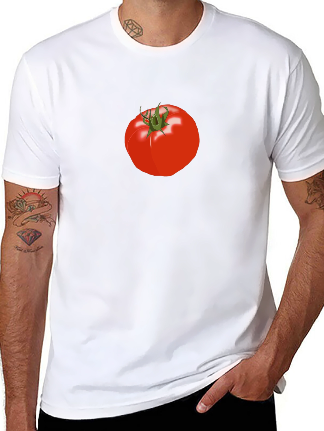 Tomato Graphic Tee - Fresh Food T-Shirt