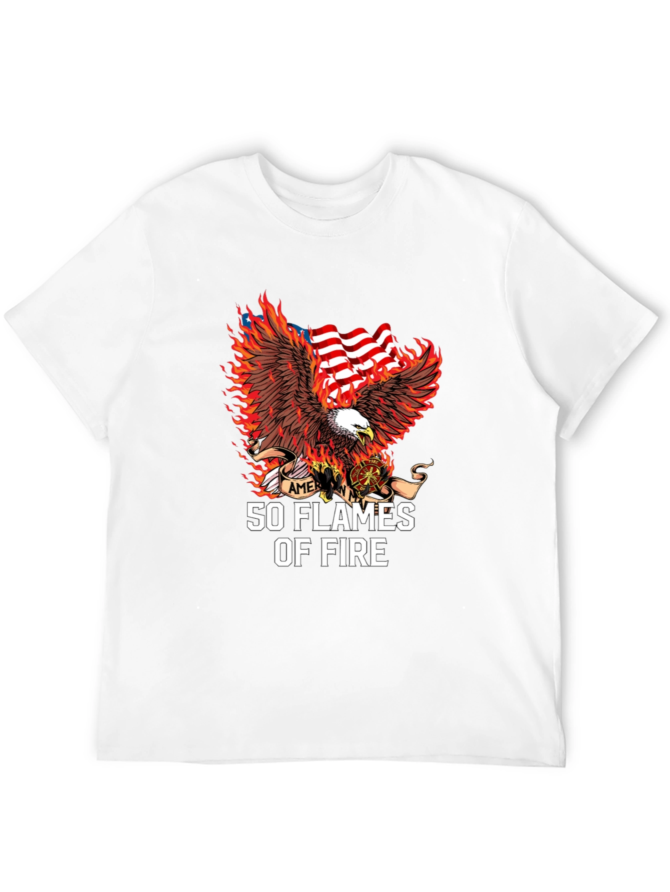 American Eagle 50 Flames Graphic Tee