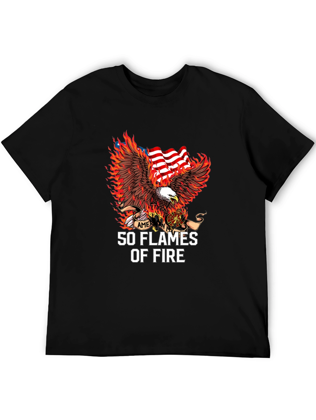 American Eagle 50 Flames Graphic Tee