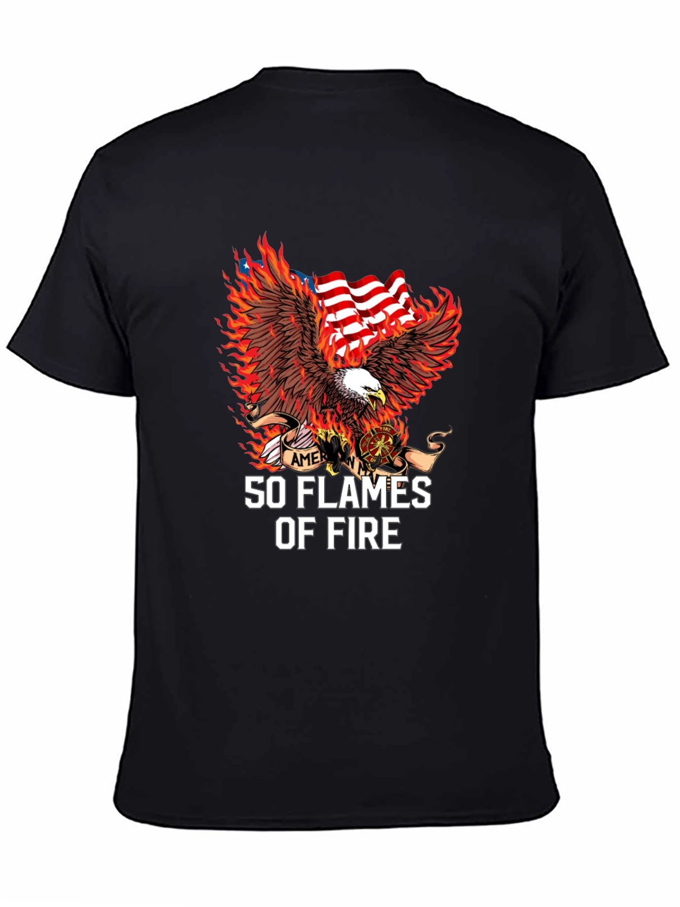 American Eagle 50 Flames Graphic Tee
