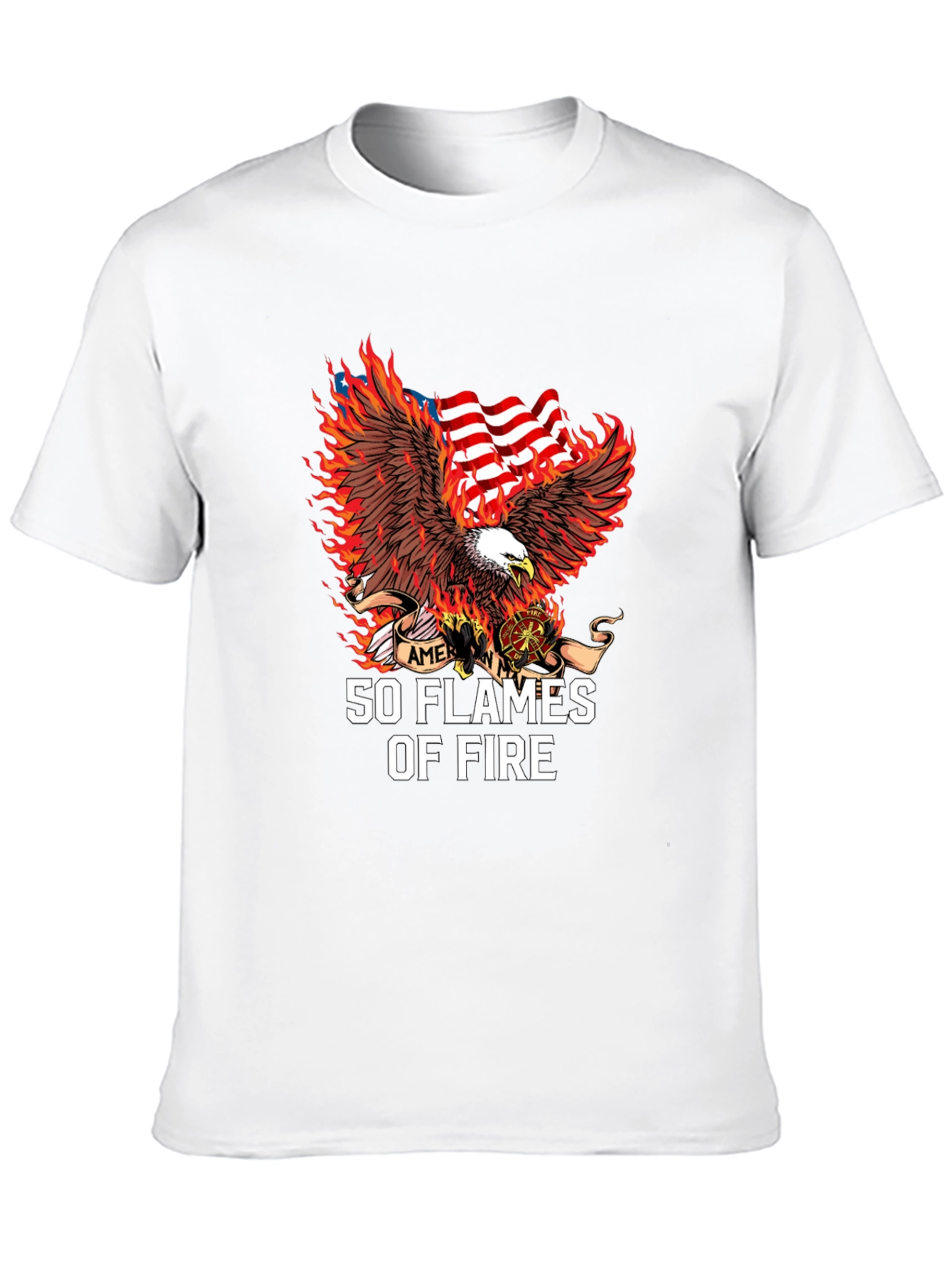 American Eagle 50 Flames Graphic Tee