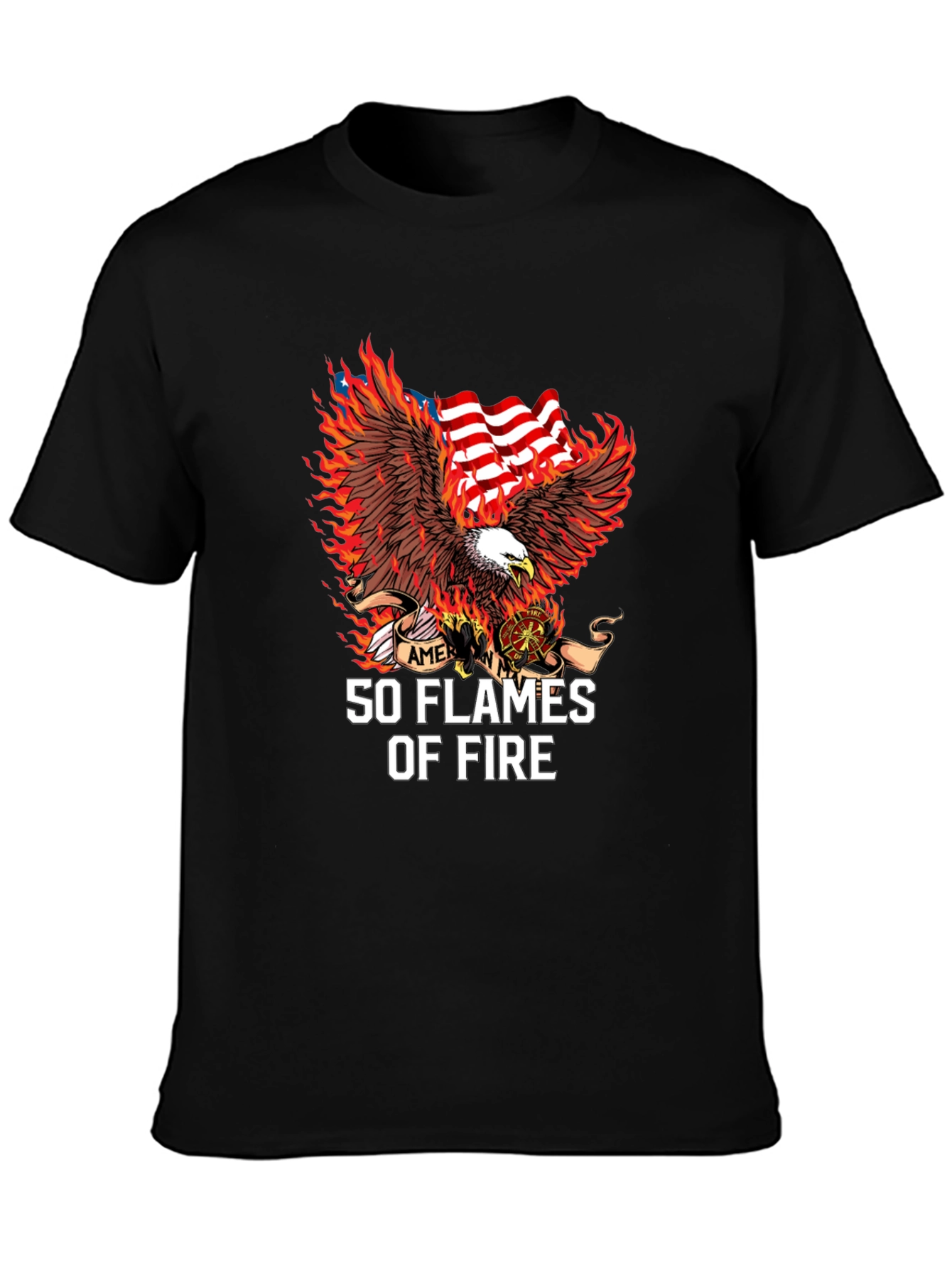 American Eagle 50 Flames Graphic Tee