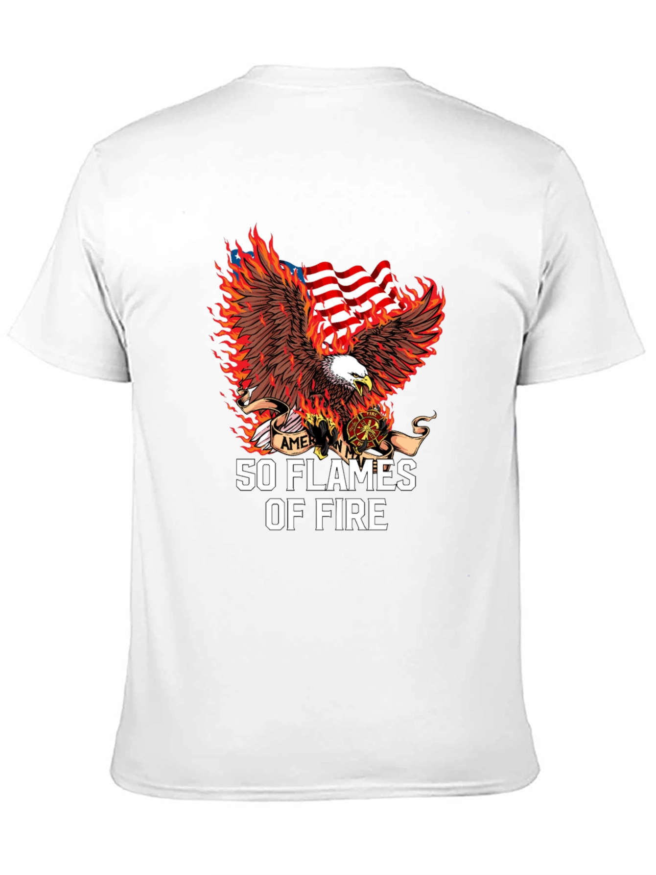 American Eagle 50 Flames Graphic Tee