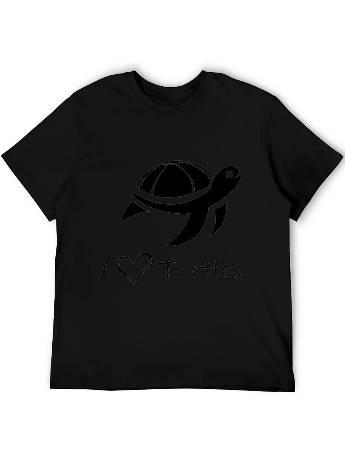 I Love Turtles Graphic Tee - Casual Comfort