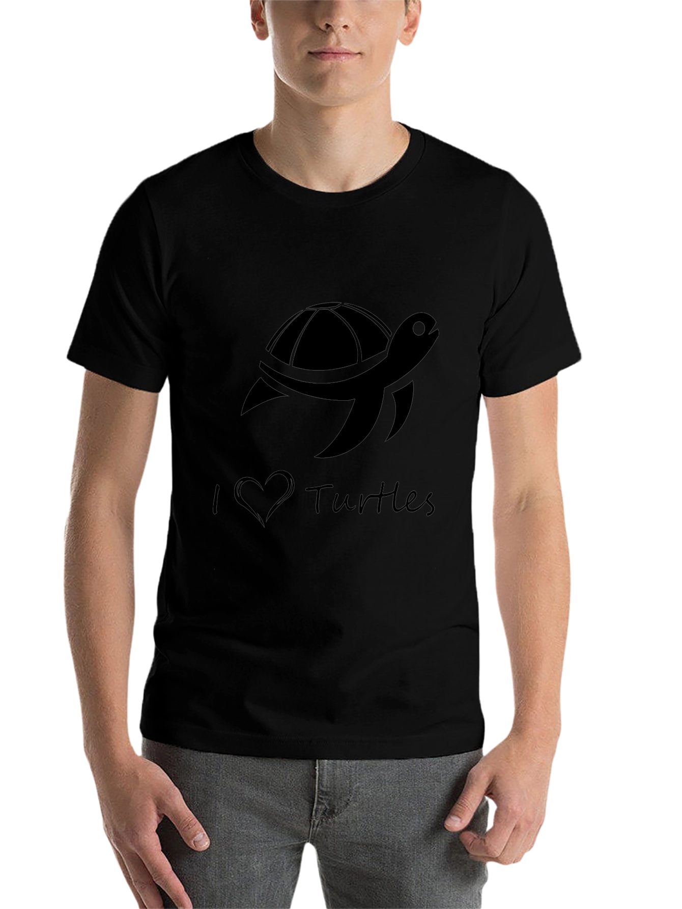 I Love Turtles Graphic Tee - Casual Comfort