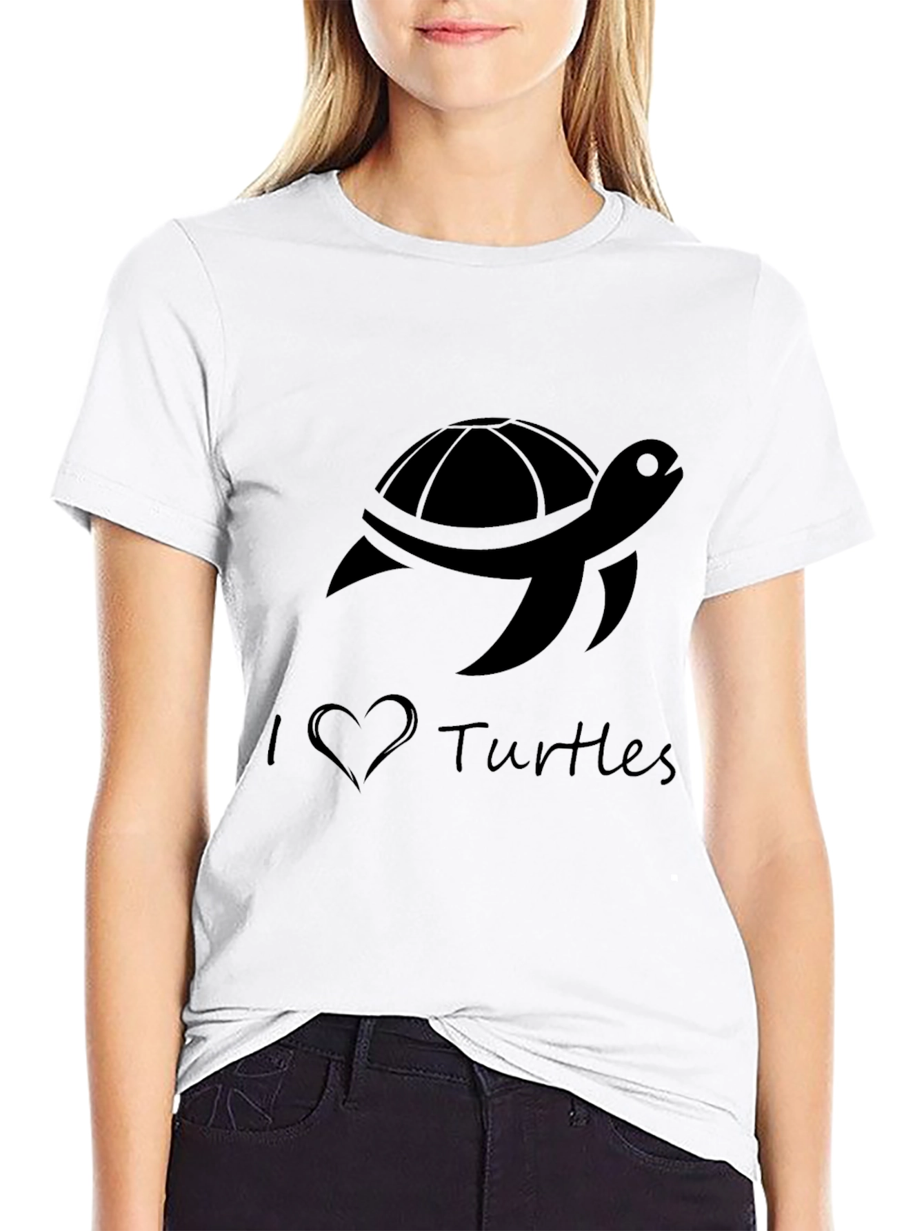 I Love Turtles Graphic Tee - Casual Comfort