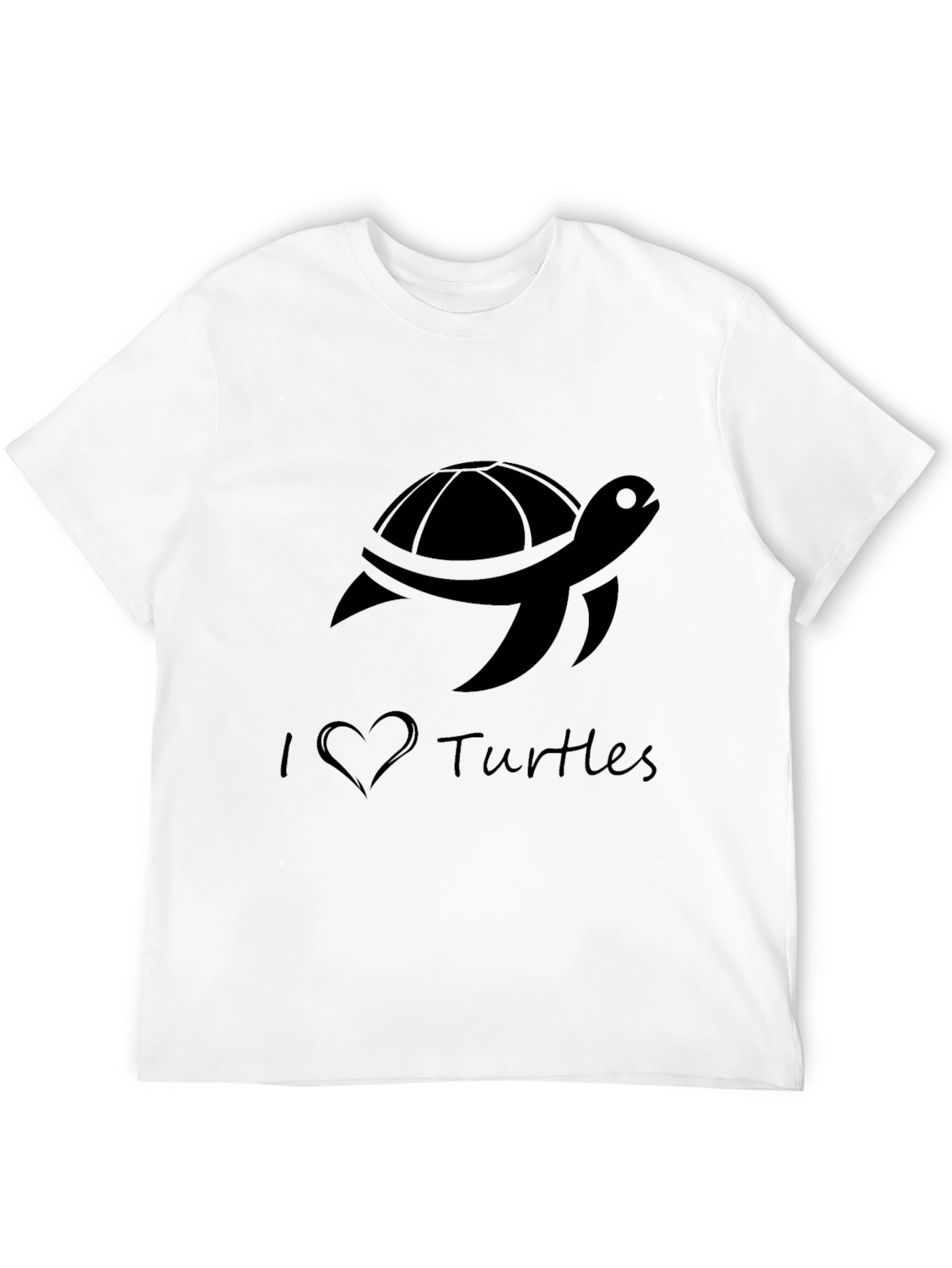 I Love Turtles Graphic Tee - Casual Comfort