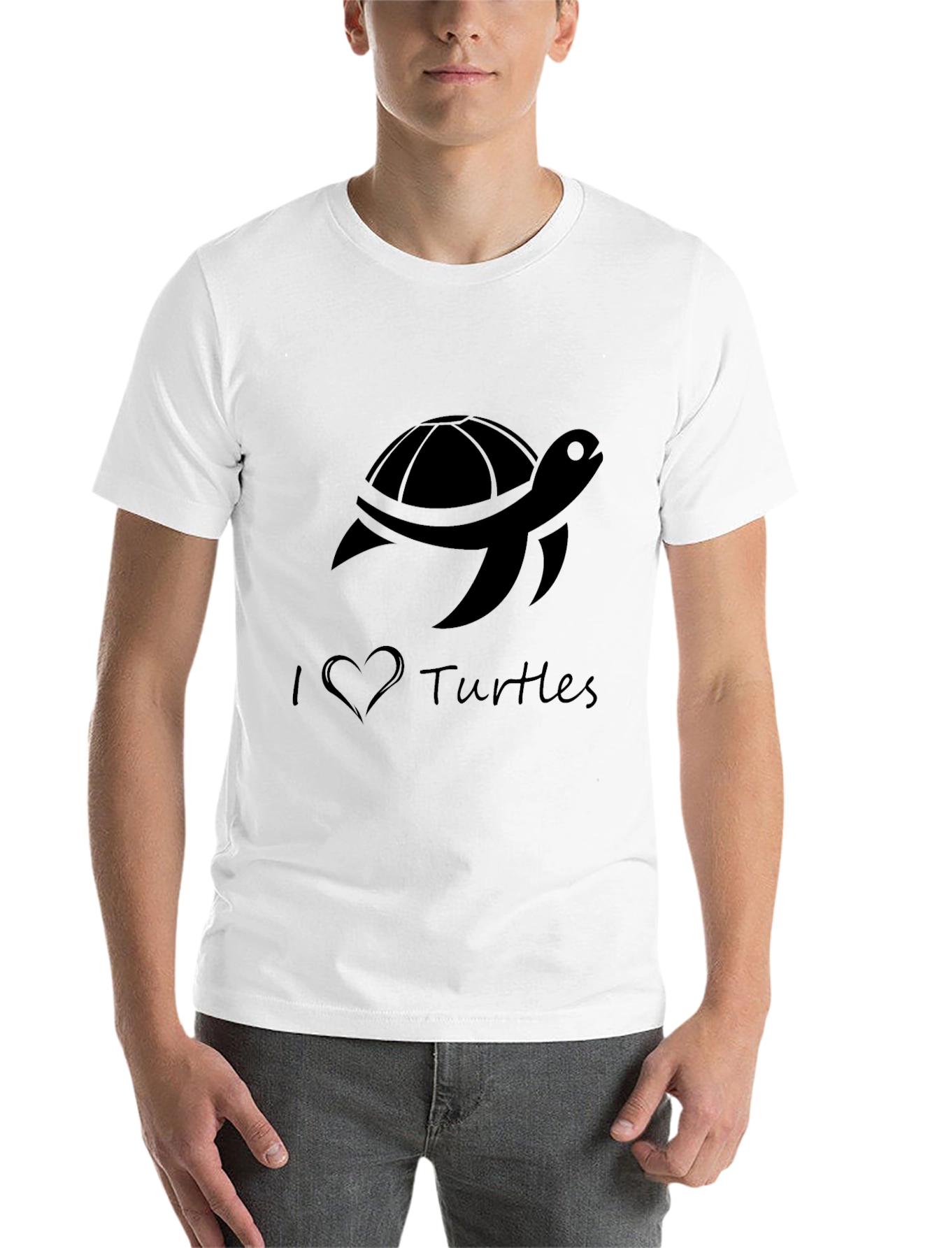 I Love Turtles Graphic Tee - Casual Comfort