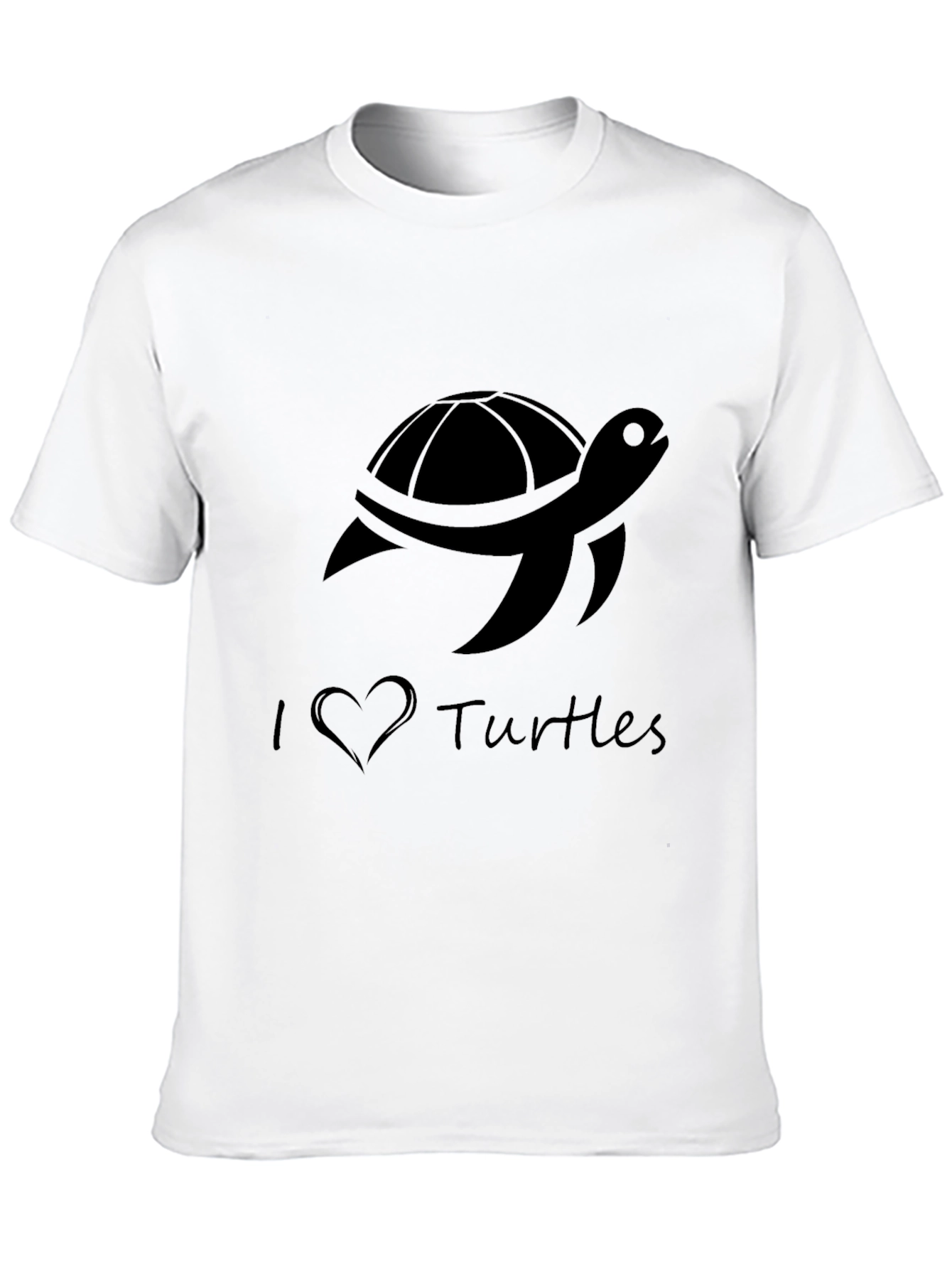 I Love Turtles Graphic Tee - Casual Comfort