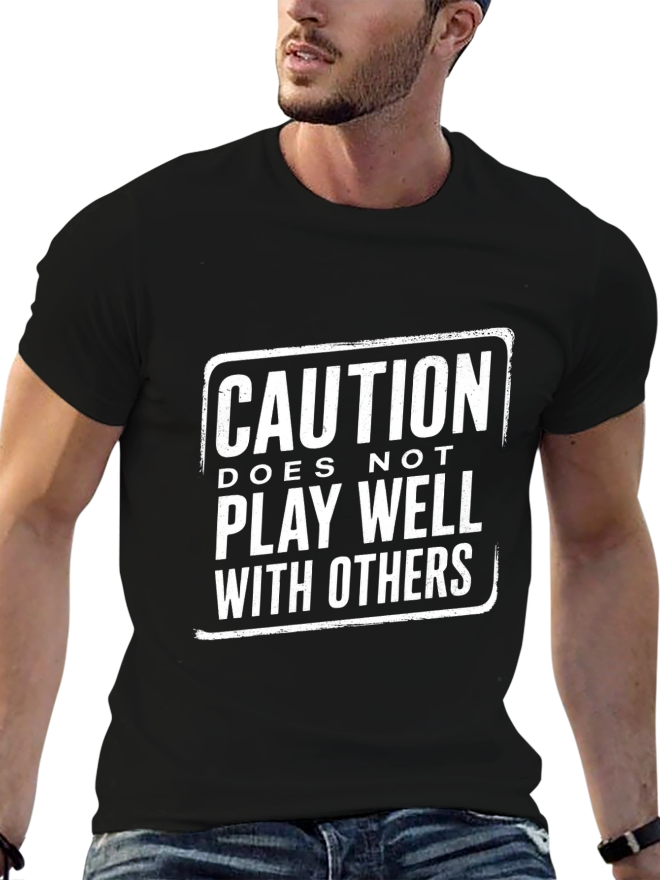Caution: Doesnt Play Well With Others Graphic T-Shirt