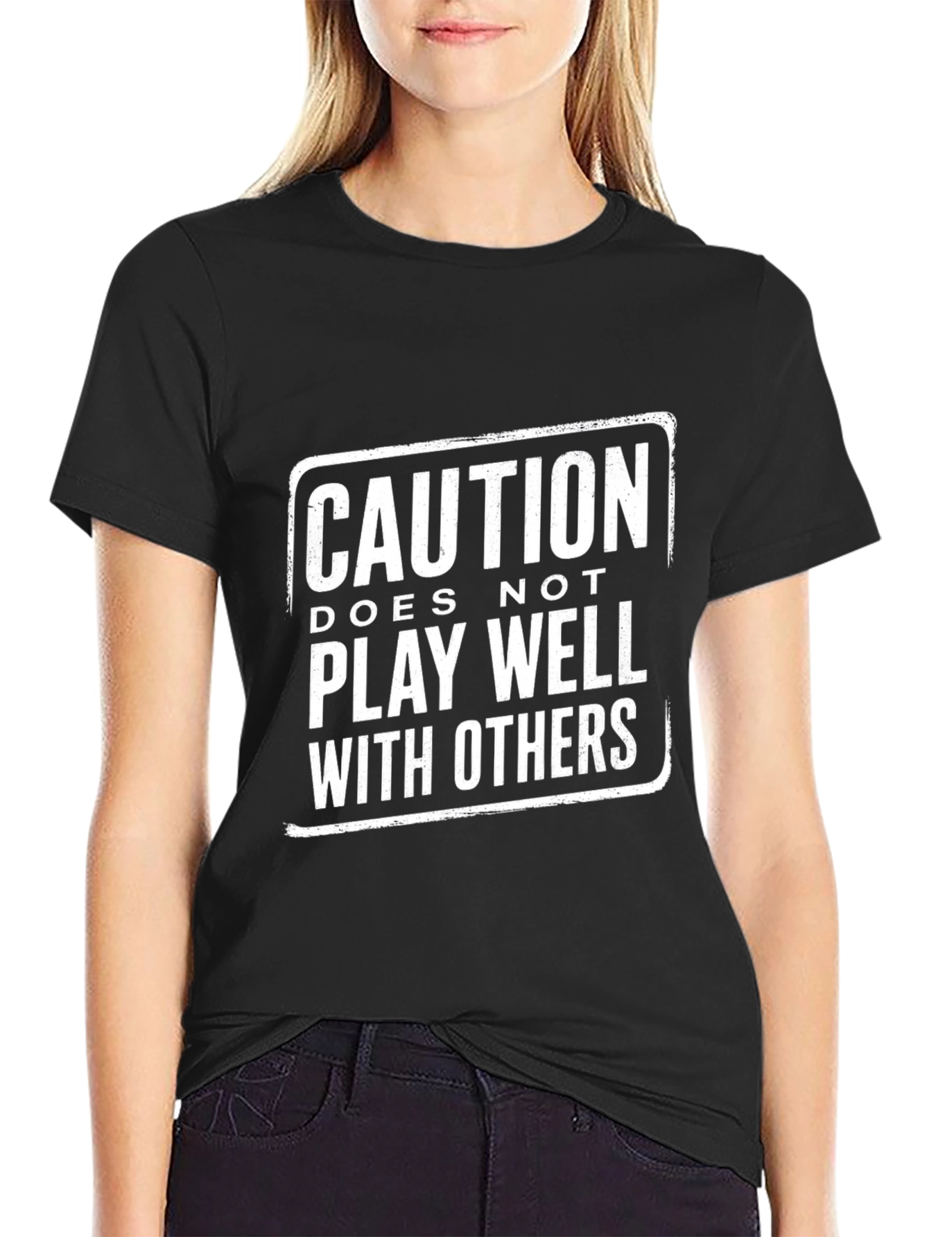 Caution: Doesnt Play Well With Others Graphic T-Shirt