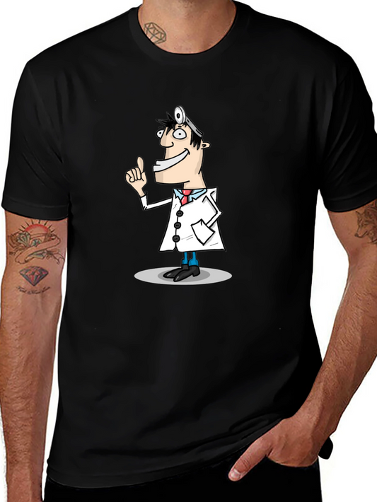 Cartoon Doctor Graphic T-Shirt