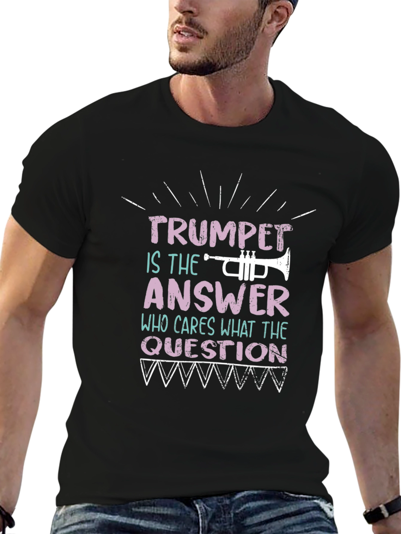 Trumpet is the Answer T-Shirt Musician Tee