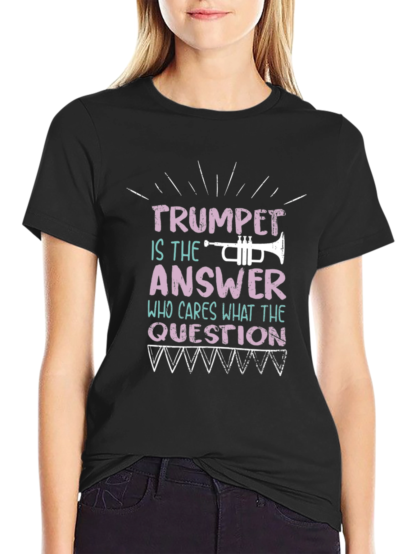 Trumpet is the Answer T-Shirt Musician Tee